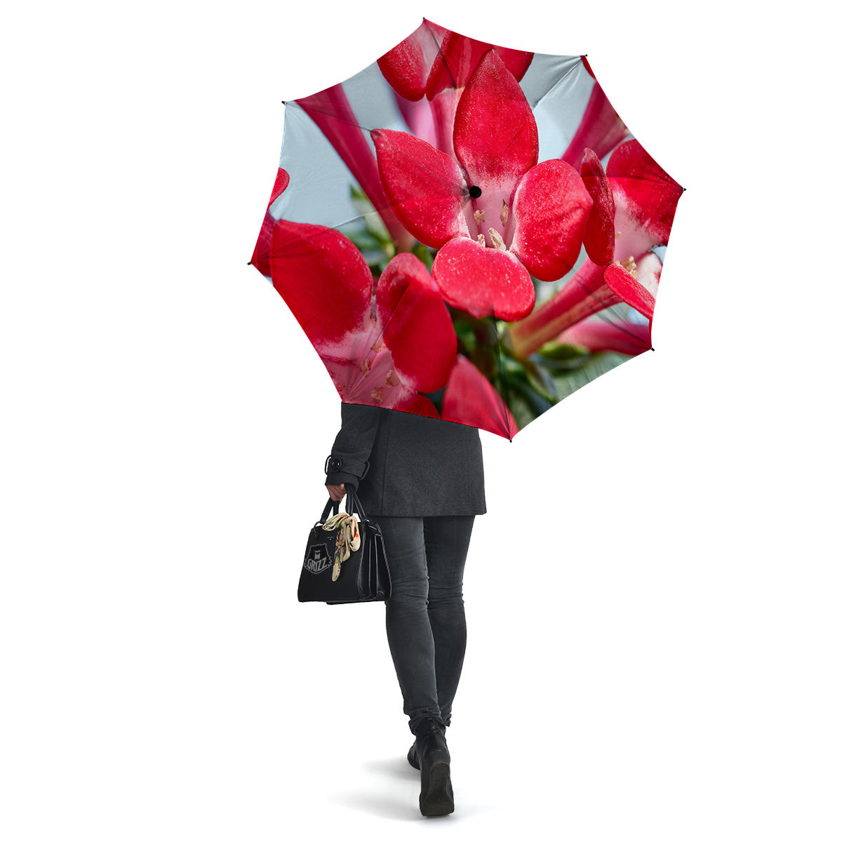 Flower Bouvardia Print Umbrella-grizzshop