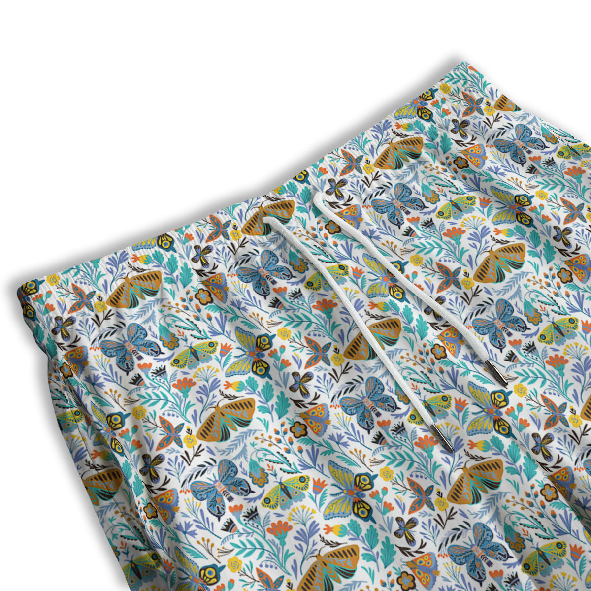 Flower Butterfly And Print Pattern Men's Athletic Shorts