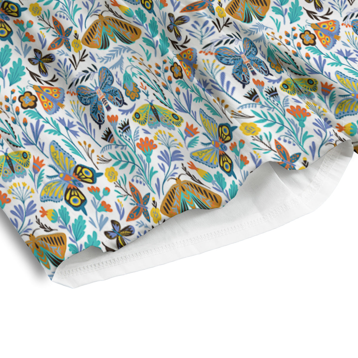 Flower Butterfly And Print Pattern Men's Athletic Shorts