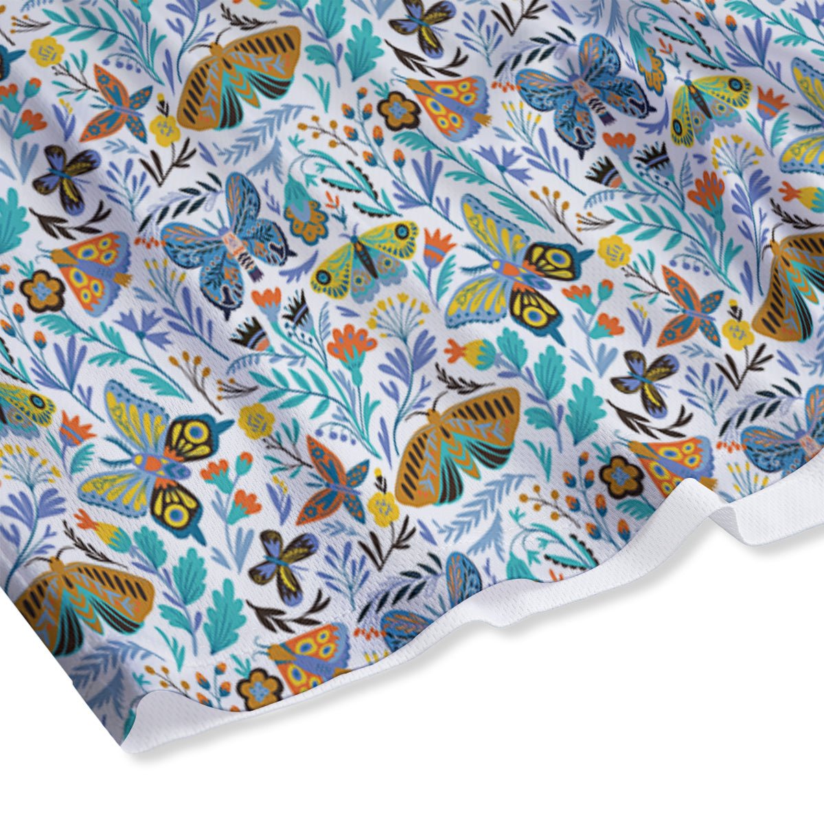 Flower Butterfly And Print Pattern Mesh Shorts-grizzshop
