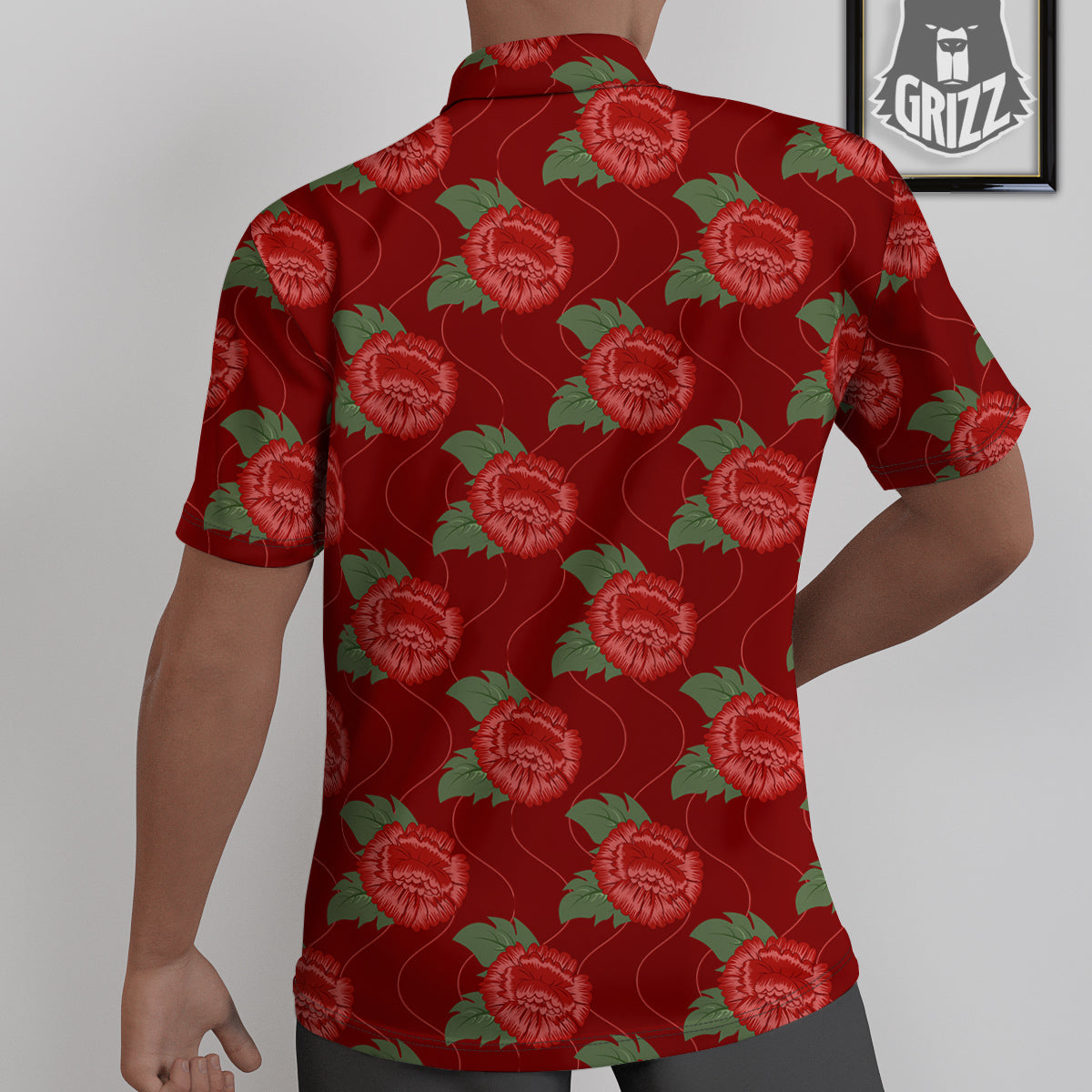 Flower Chinese Vintage Print Pattern Untucked Shirts-grizzshop