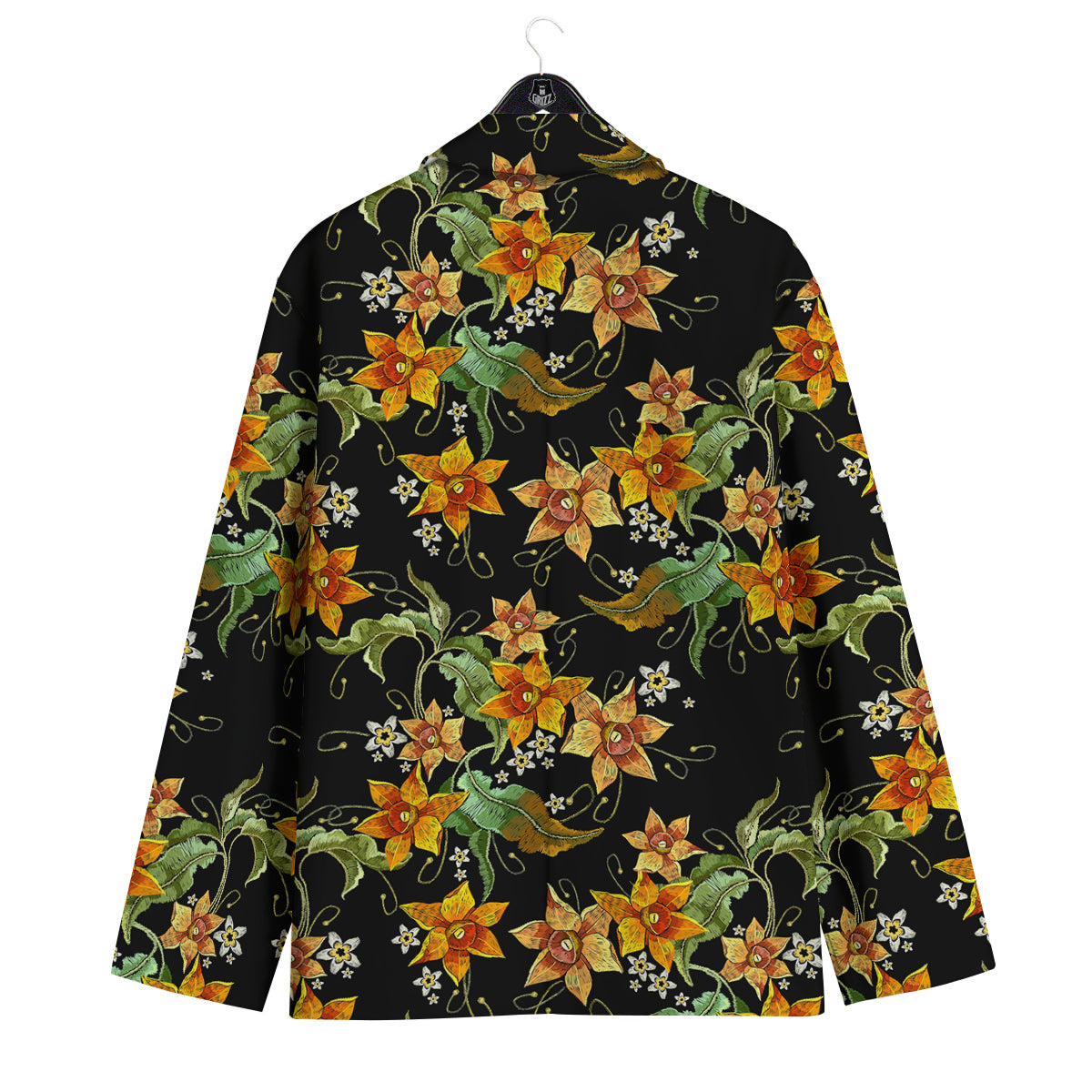 Flower Daffodil Vintage Print Pattern Men's Sport Coat-grizzshop