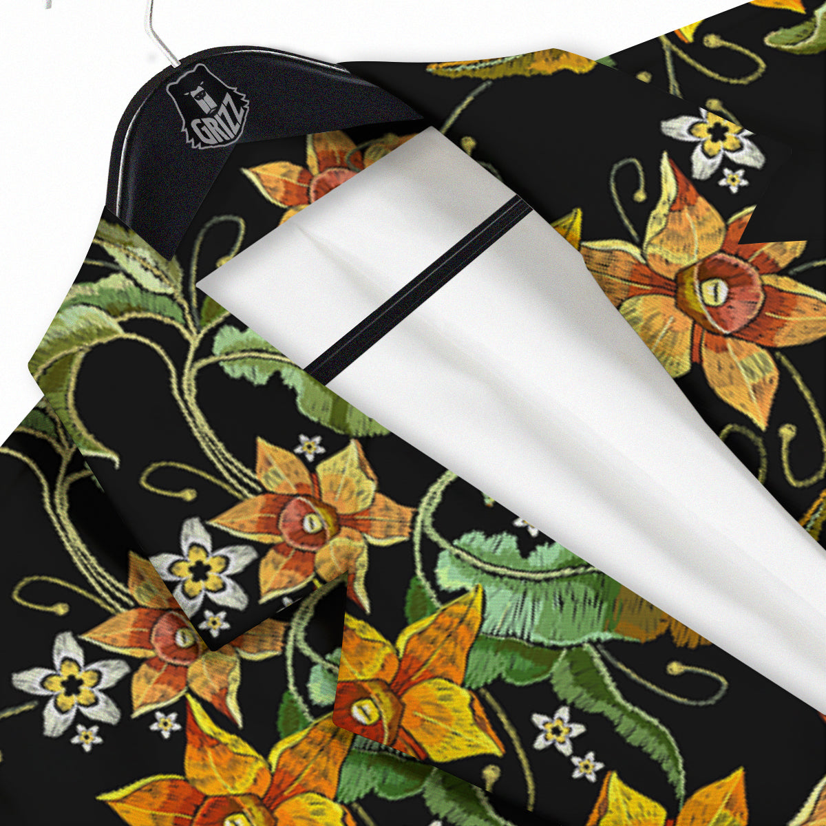 Flower Daffodil Vintage Print Pattern Men's Sport Coat-grizzshop