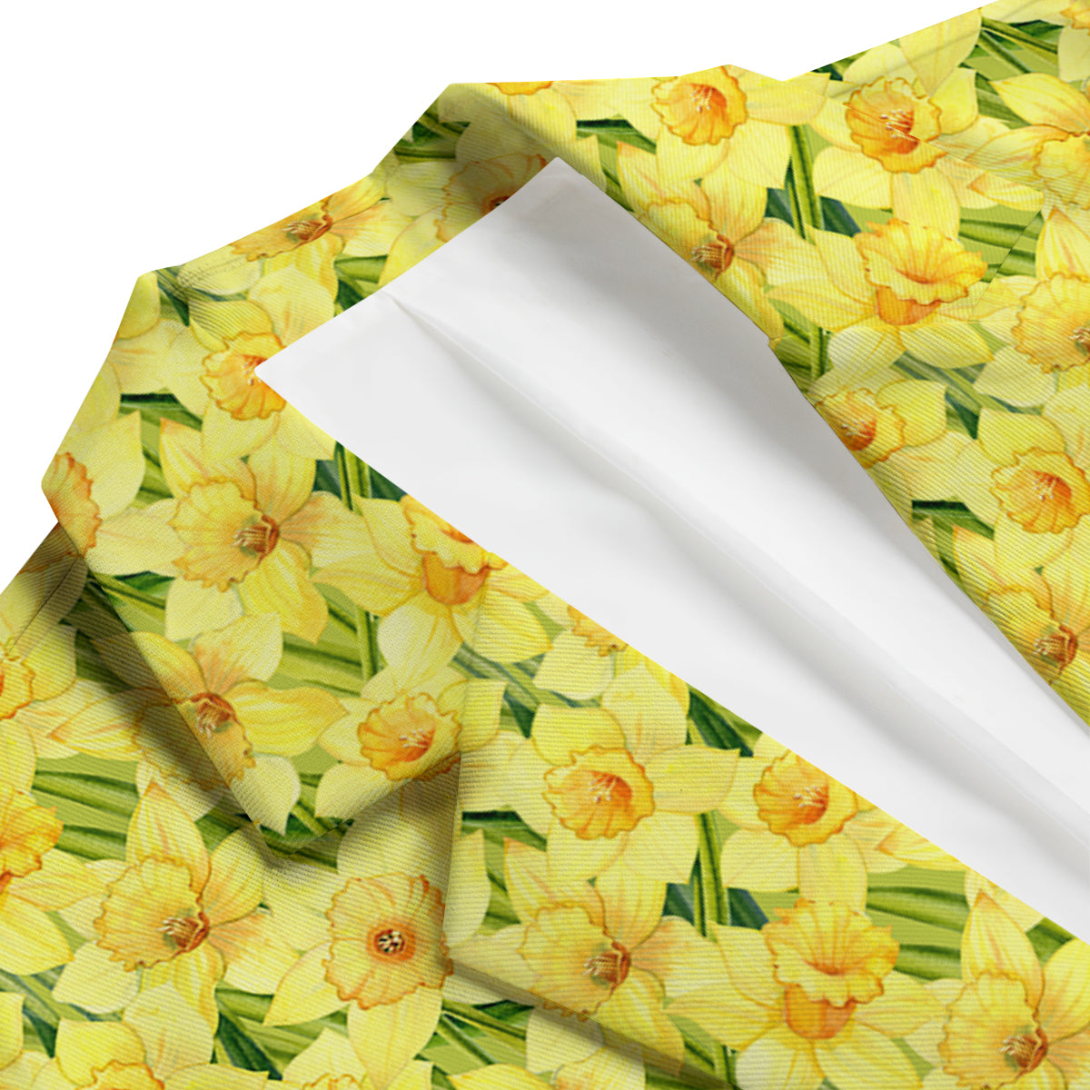 Flower Daffodil Watercolor Print Pattern Men's Blazer-grizzshop
