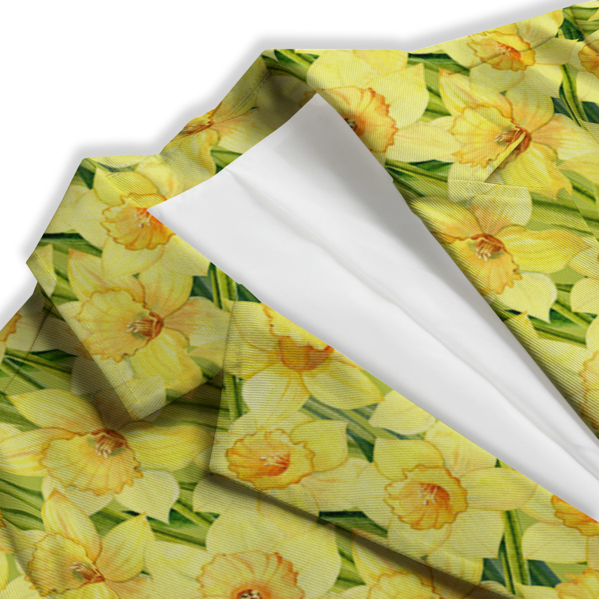 Flower Daffodil Watercolor Print Pattern Women's Blazer-grizzshop