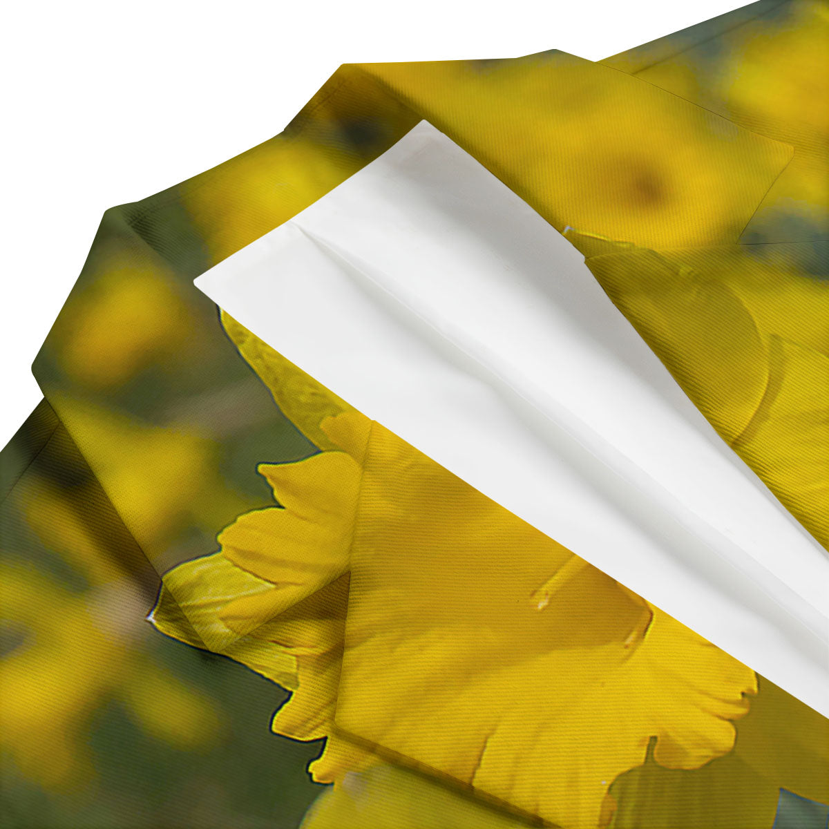 Flower Daffodil Yellow Print Men's Blazer-grizzshop