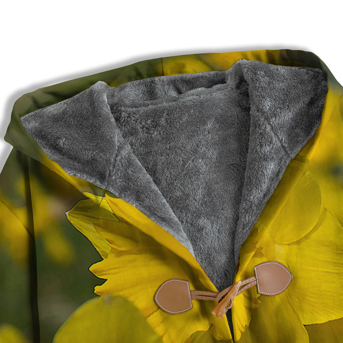 Flower Daffodil Yellow Print Men's Windbreaker Jacket-grizzshop