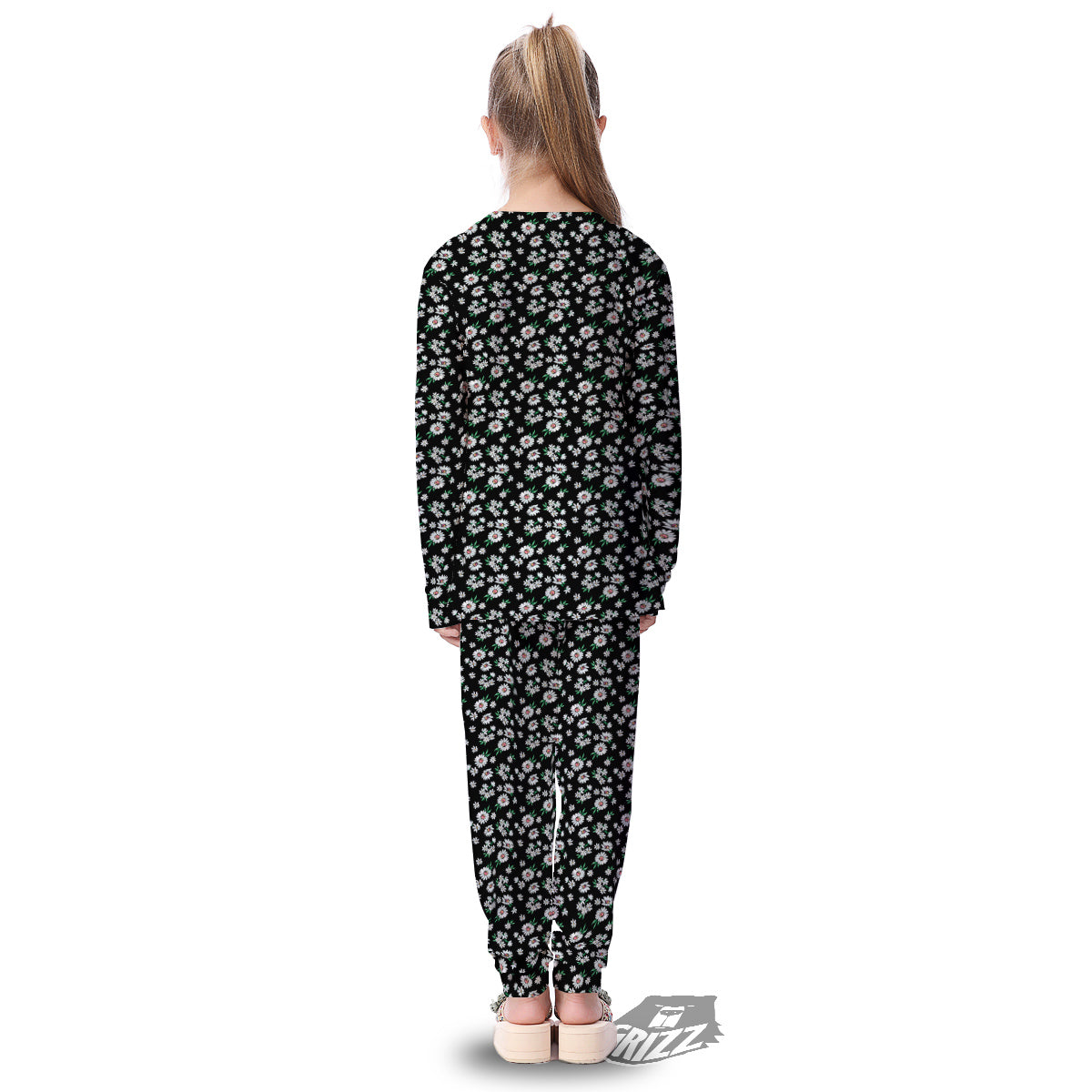 Flower Daisy Print Pattern Kid's Pajamas-grizzshop