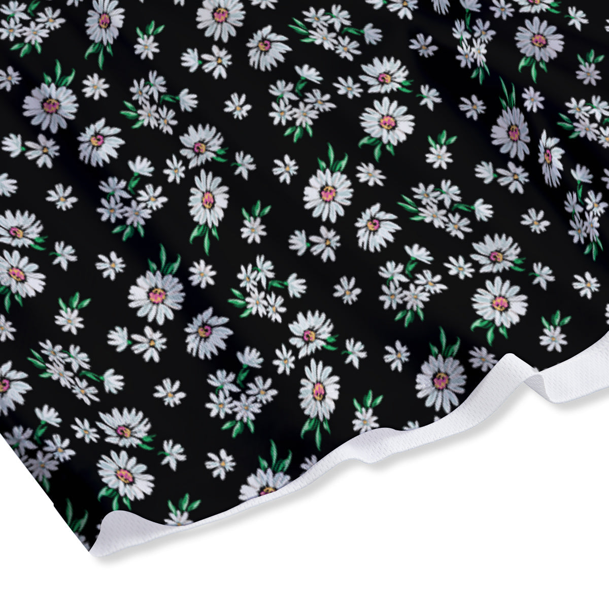 Flower Daisy Print Pattern Mesh Shorts-grizzshop