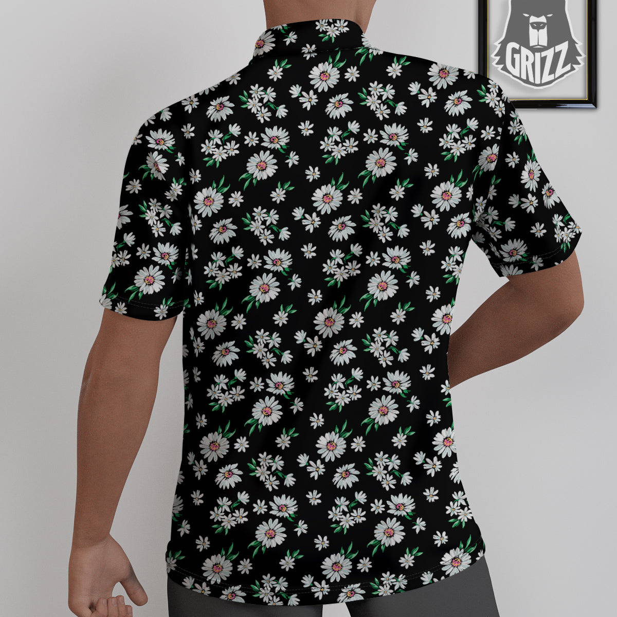 Flower Daisy Print Pattern Untucked Shirts-grizzshop