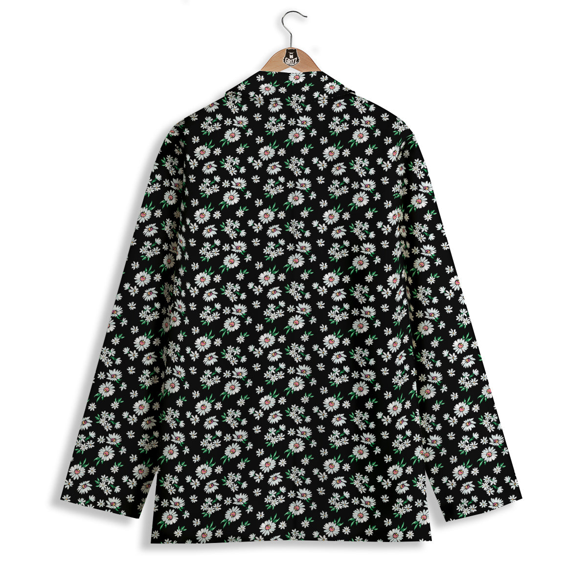 Flower Daisy Print Pattern Women's Blazer-grizzshop