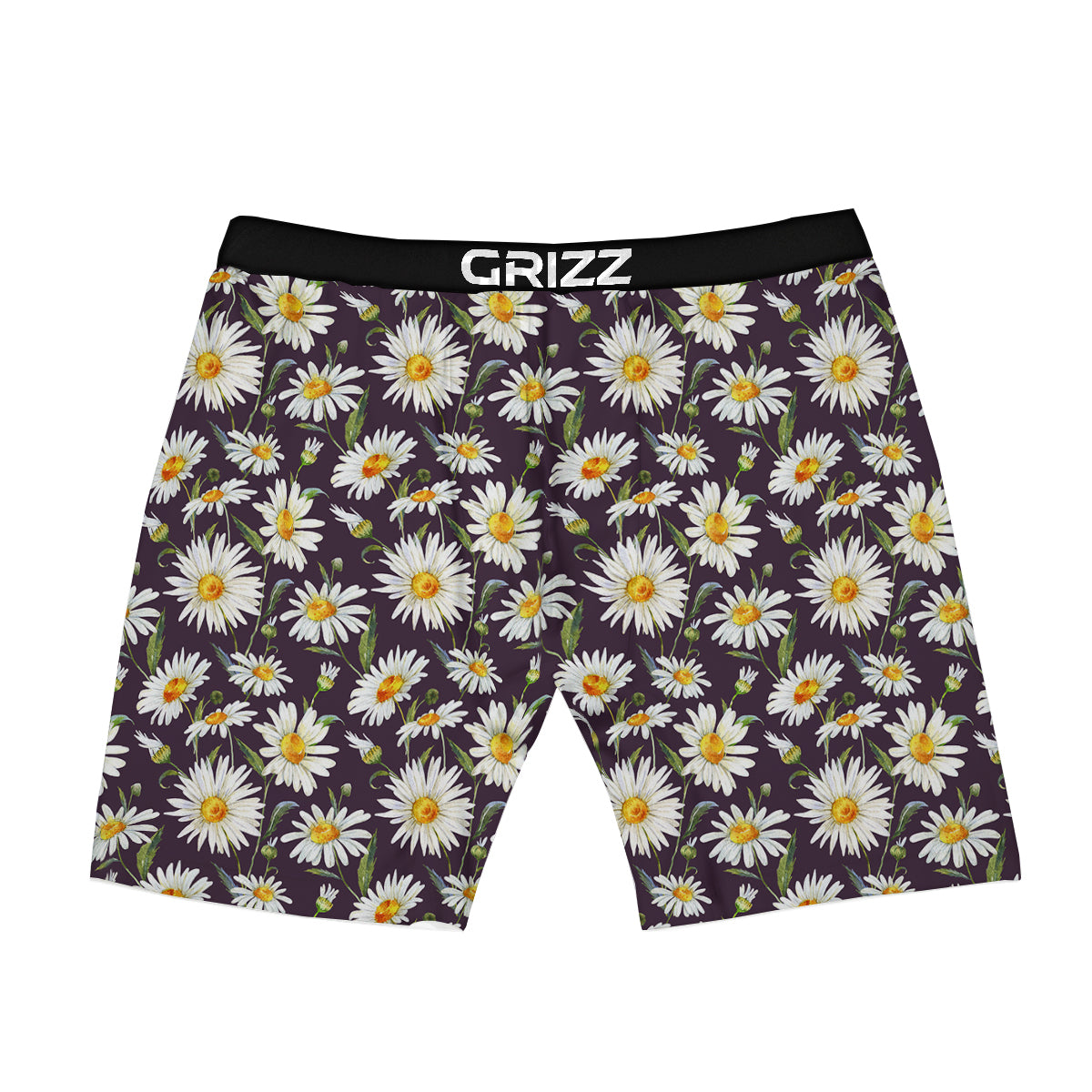 Flower Daisy Watercolor Print Pattern Boxer Briefs-grizzshop