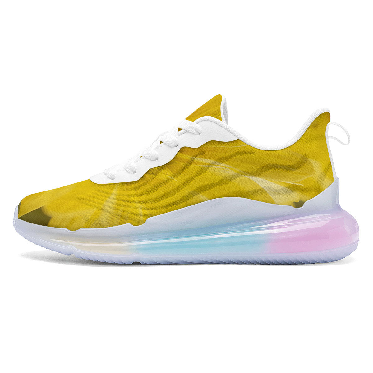 Flower Daisy Yellow Print Running Sneakers-grizzshop