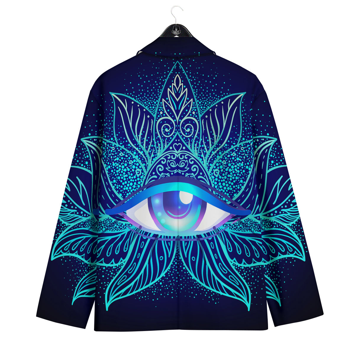 Flower Eye Of Providence Print Men's Sport Coat-grizzshop