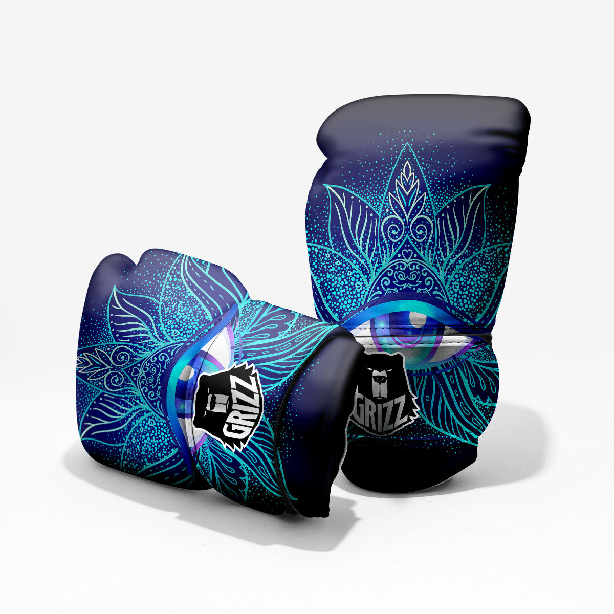 Flower Eye Of Providence Print Sparring Gloves-grizzshop