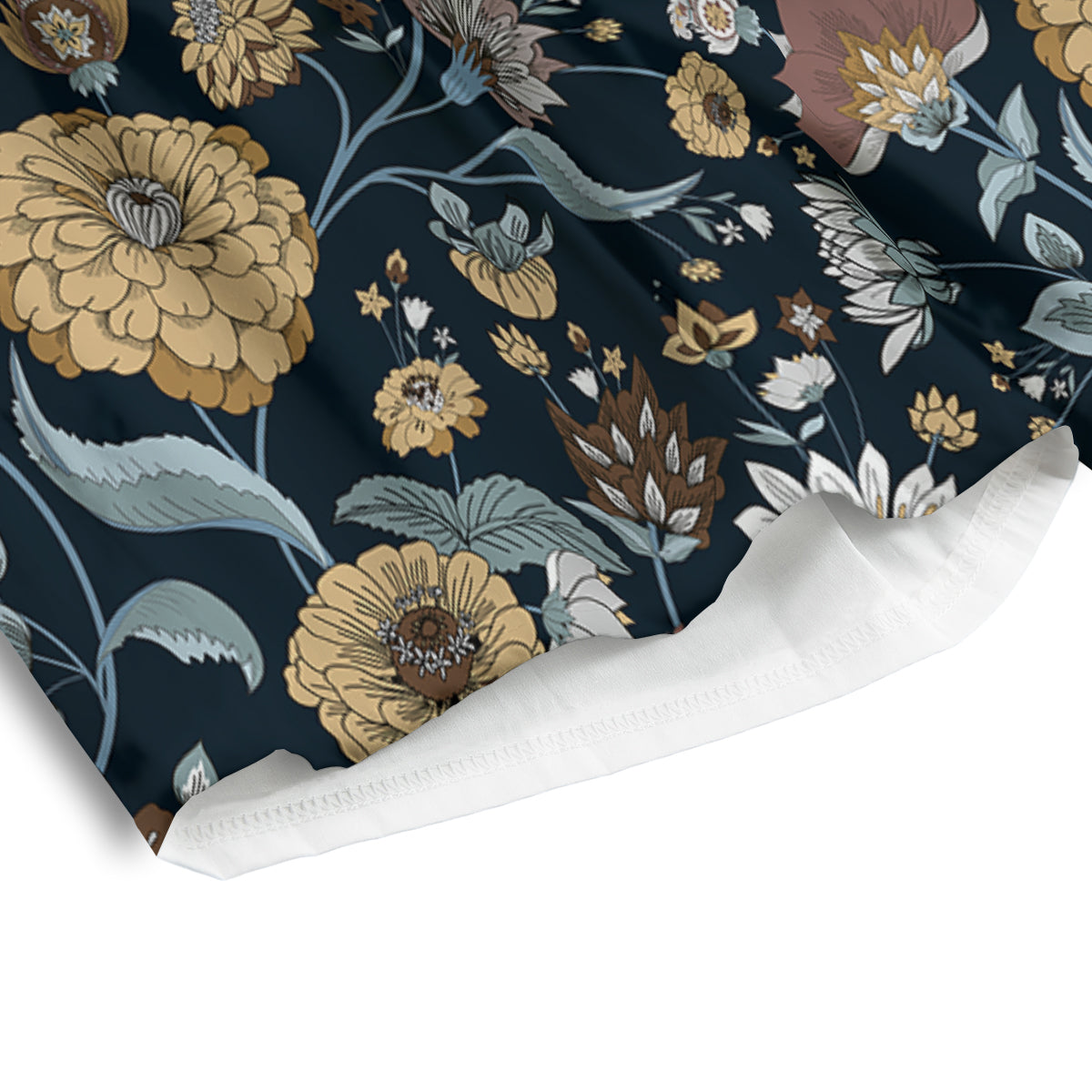 Flower Floral Vintage Print Pattern Men's Athletic Shorts