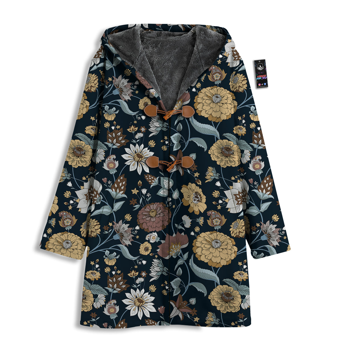Flower Floral Vintage Print Pattern Men's Windbreaker Jacket-grizzshop