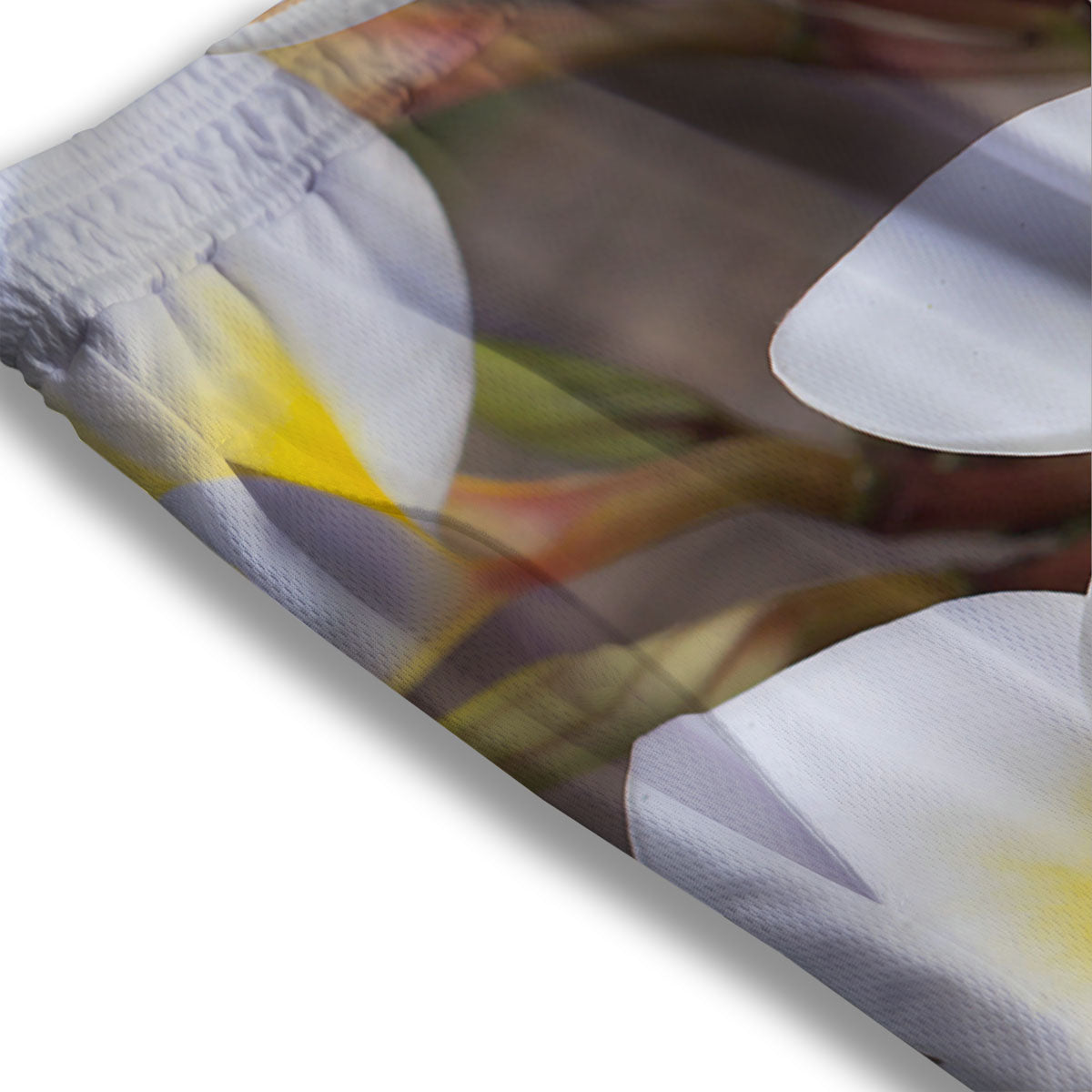 Flower Frangipani Print Mesh Shorts-grizzshop