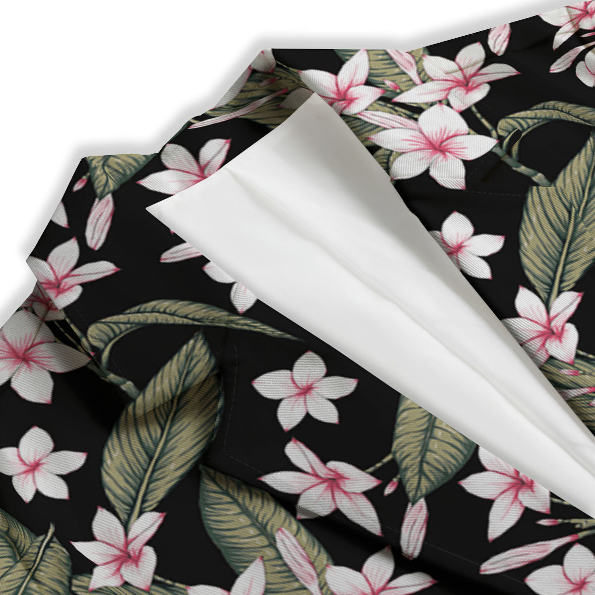 Flower Frangipani Print Pattern Women's Blazer-grizzshop