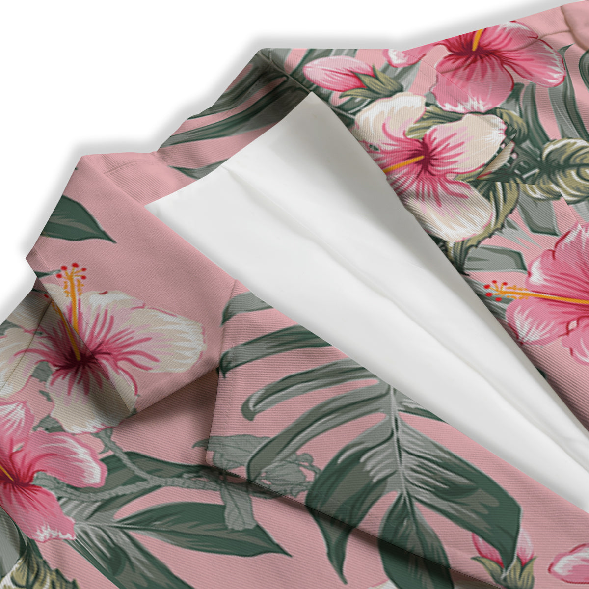 Flower Frangipani Tropical Print Pattern Women's Blazer-grizzshop