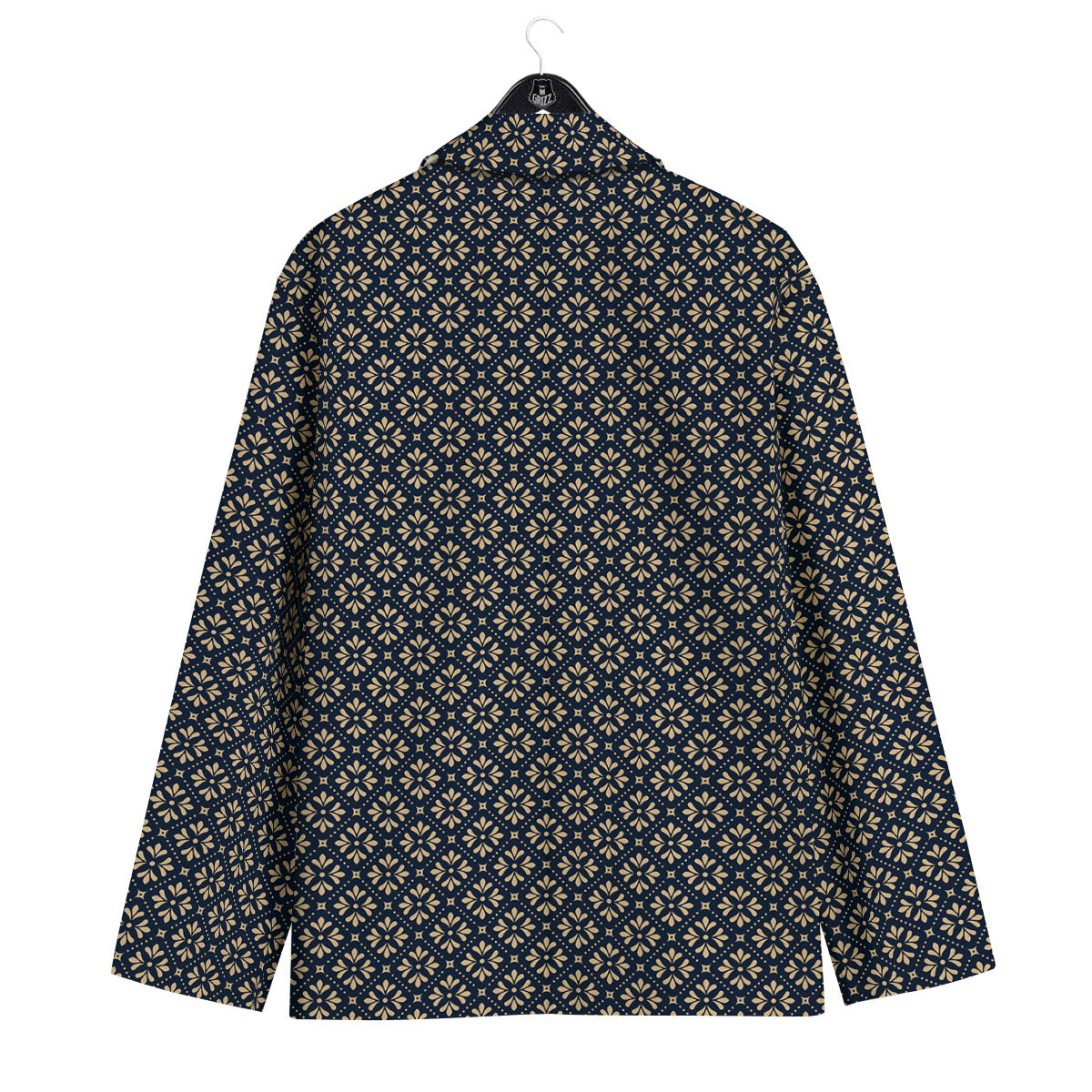 Flower Geometric Dot Print Pattern Men's Sport Coat-grizzshop