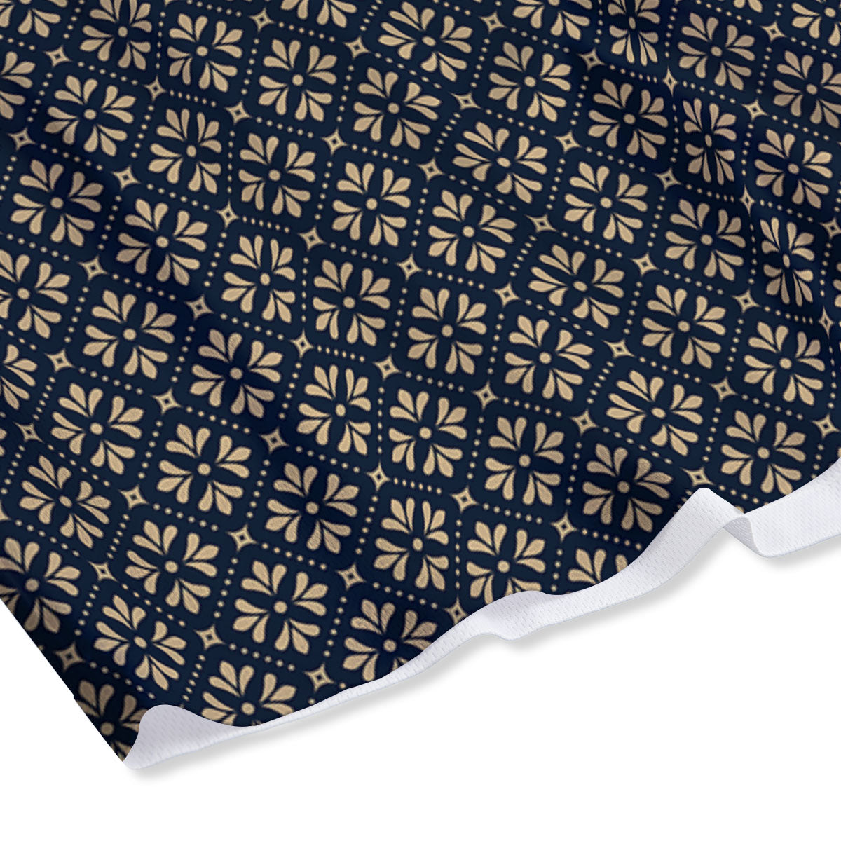 Flower Geometric Dot Print Pattern Mesh Shorts-grizzshop