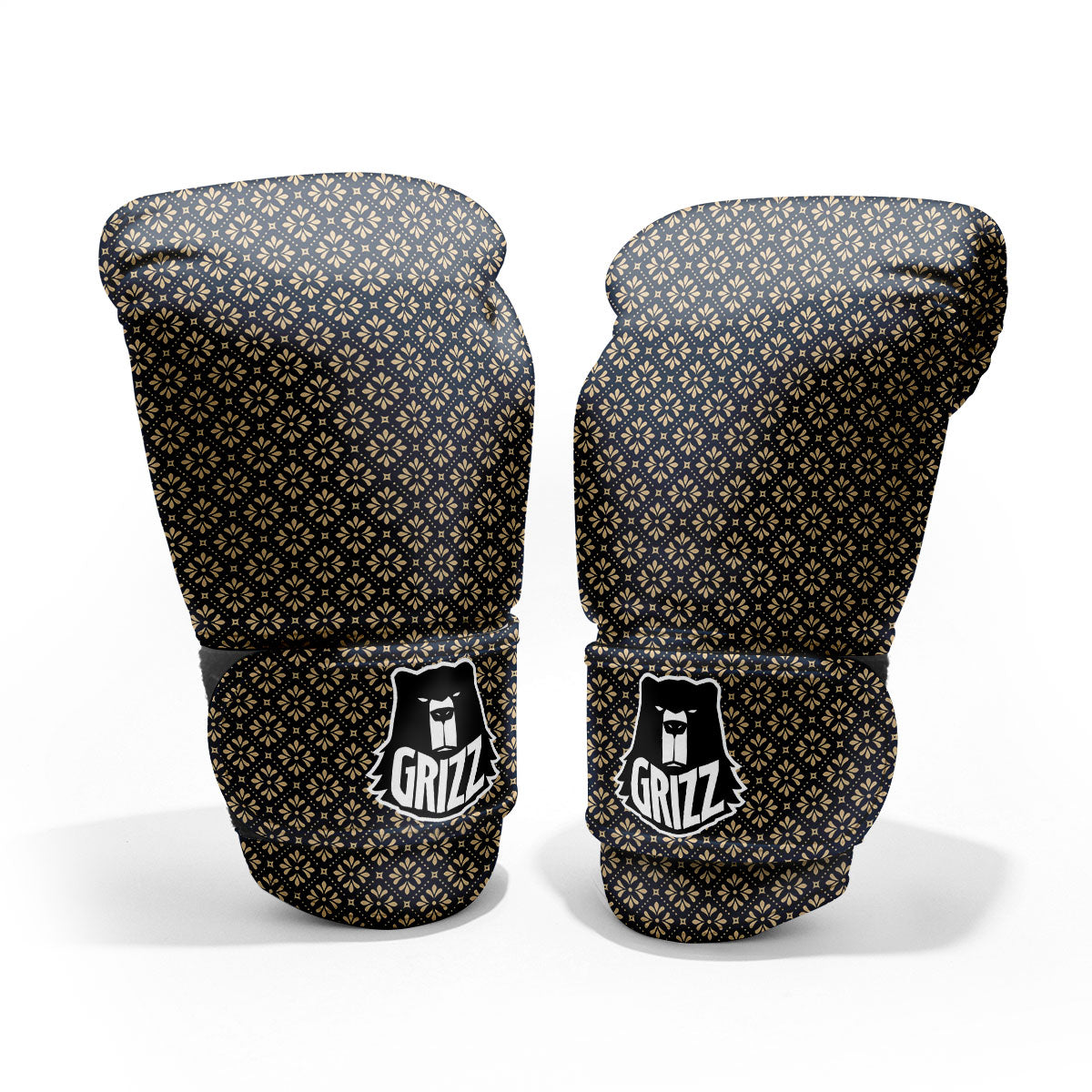 Flower Geometric Dot Print Pattern Sparring Gloves-grizzshop