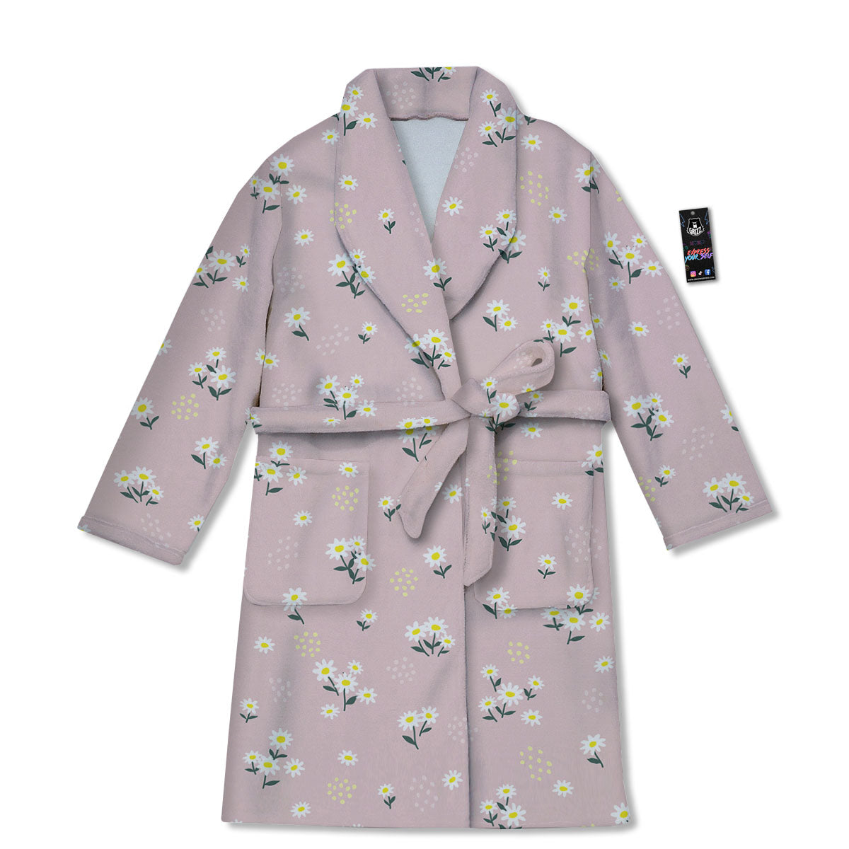 Flower Girly Spring Print Pattern Bathrobe-grizzshop