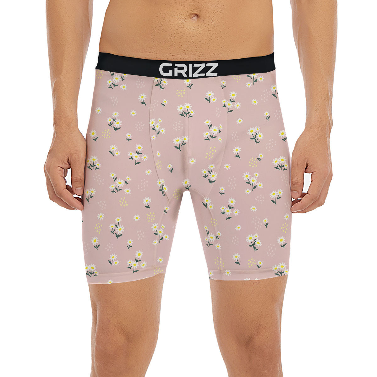 Flower Girly Spring Print Pattern Boxer Briefs-grizzshop