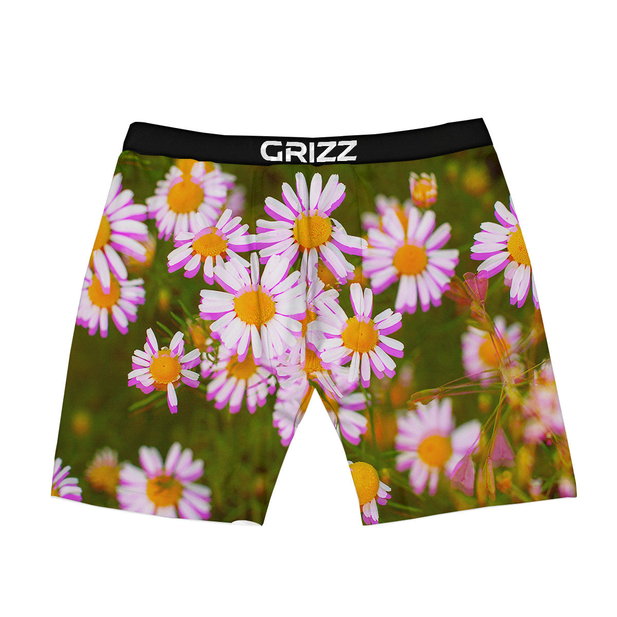 Flower Glitch Daisy Print Boxer Briefs-grizzshop
