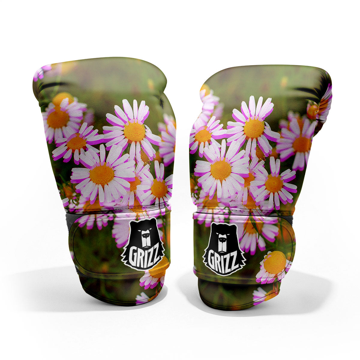 Flower Glitch Daisy Print Pro Boxing Glove