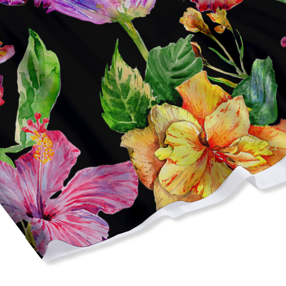 Flower Hawaiian Aloha Print Mesh Shorts