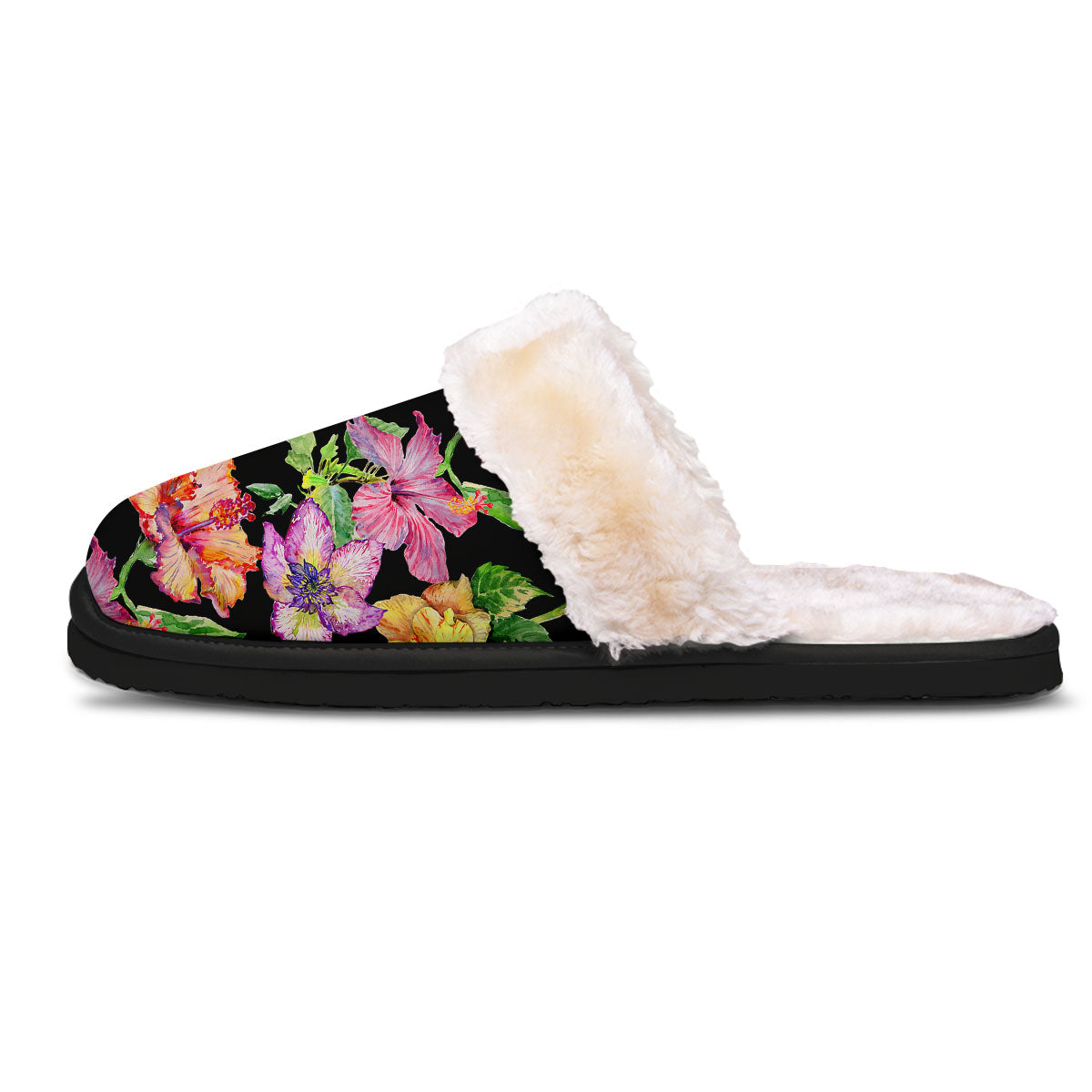 Flower Hawaiian Aloha Print Slippers-grizzshop