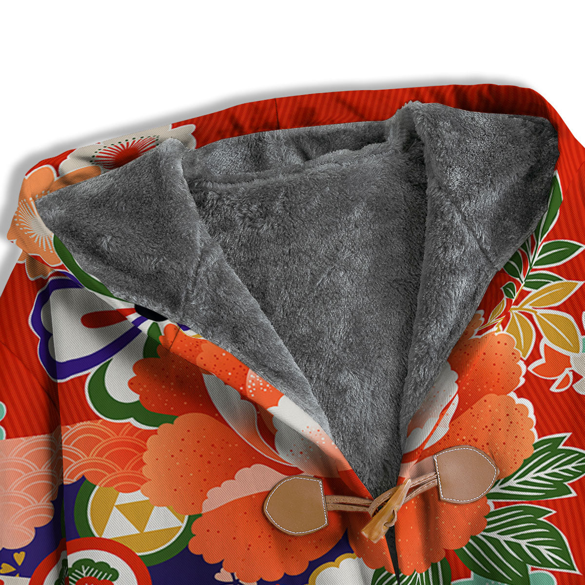 Flower Japanese Print Men's Windbreaker Jacket-grizzshop