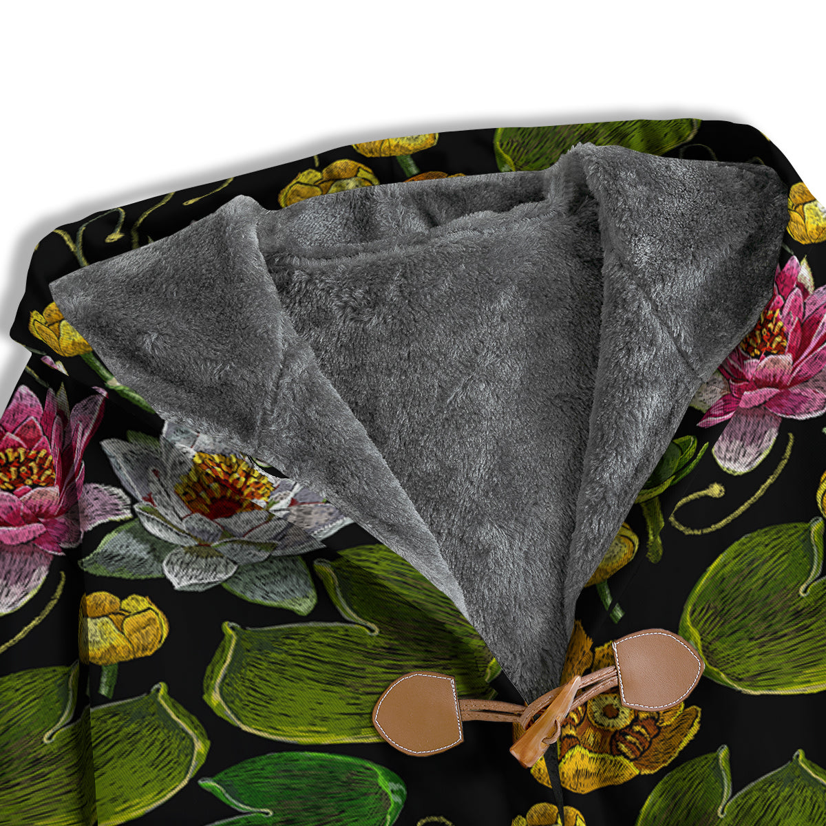 Flower Lily Water Print Pattern Men's Windbreaker Jacket-grizzshop