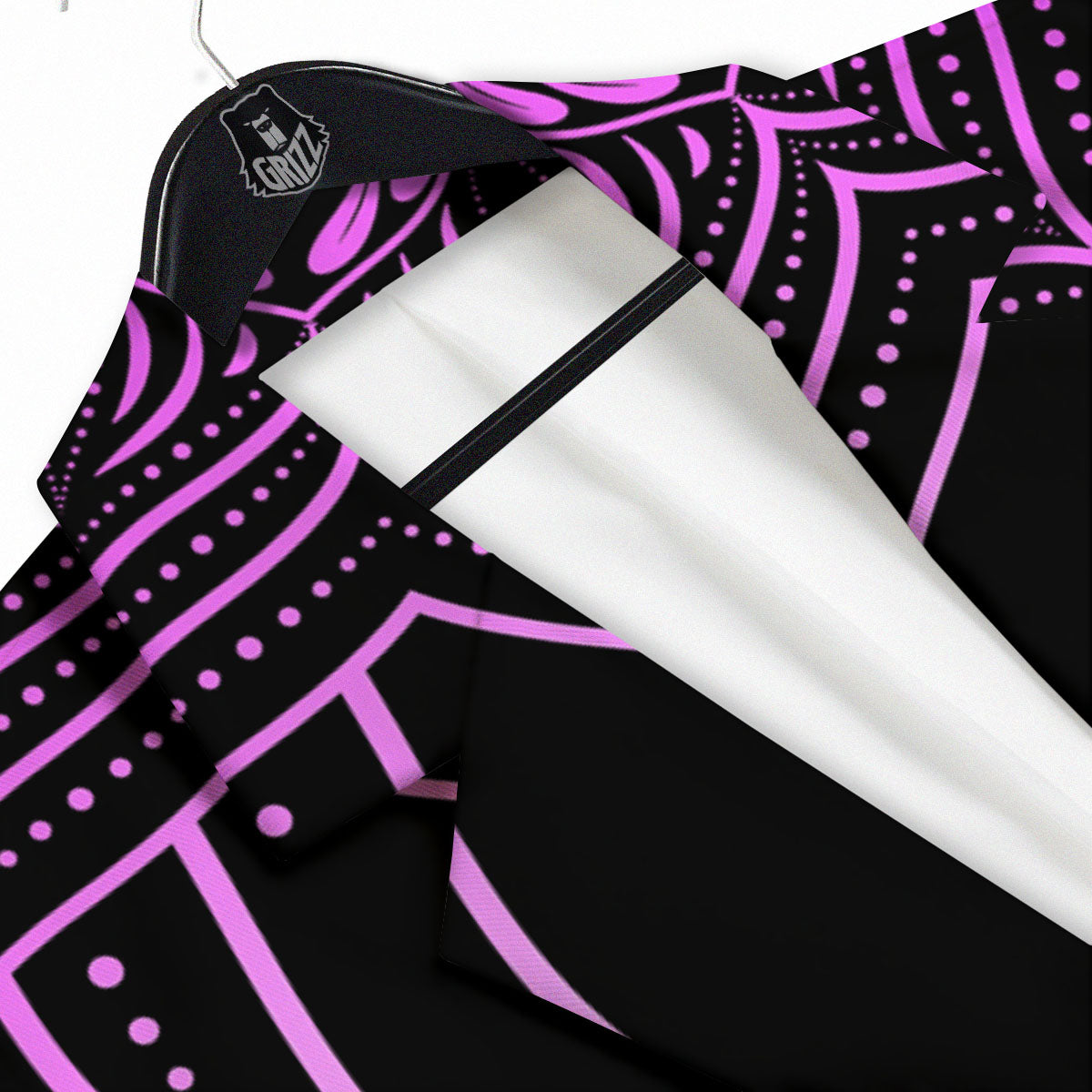 Flower Mandala Purple Print Men's Sport Coat-grizzshop