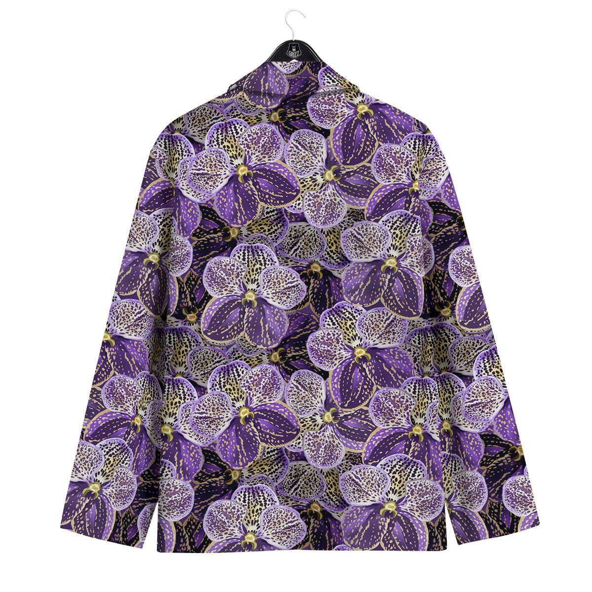 Flower Orchid Purple Print Pattern Men's Sport Coat-grizzshop