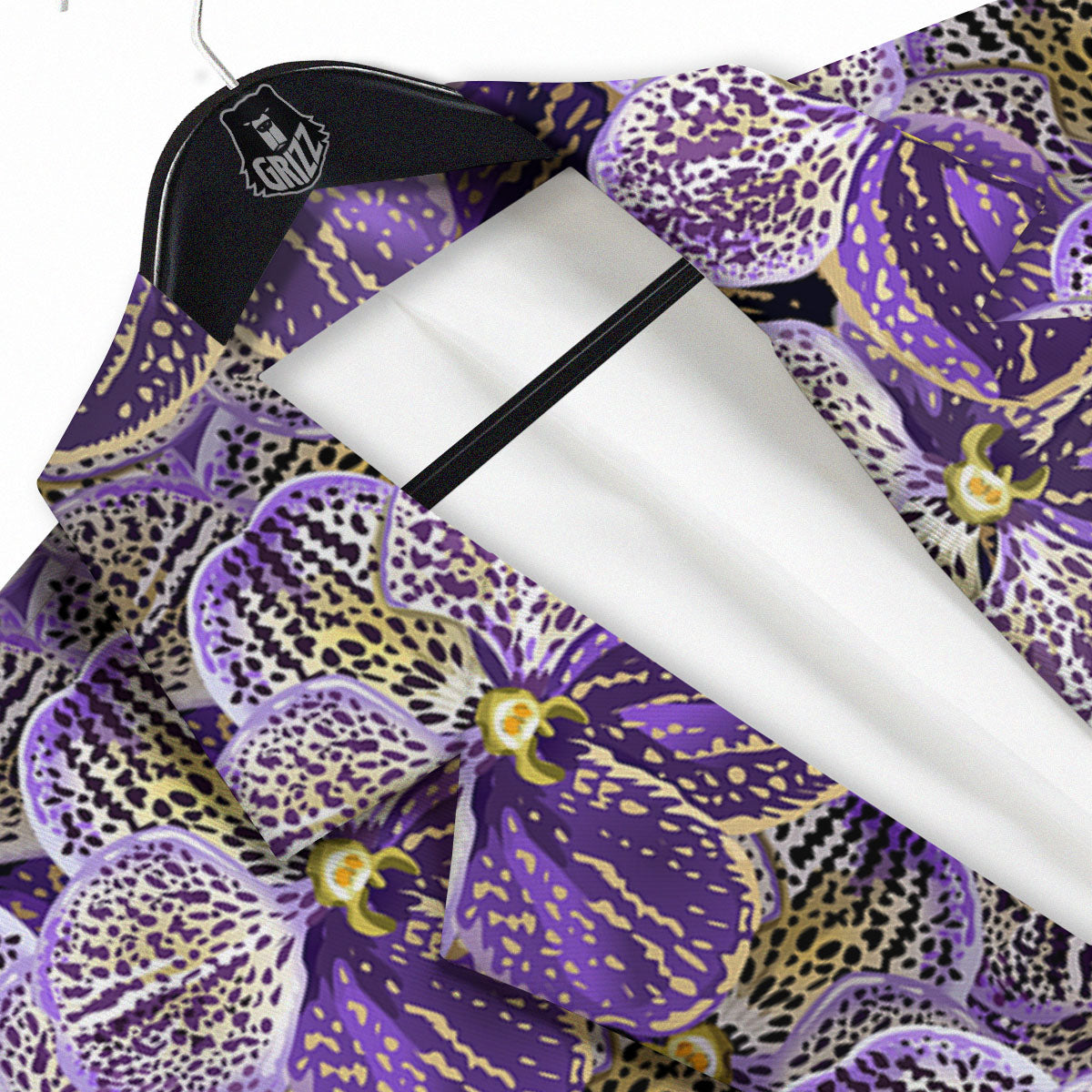Flower Orchid Purple Print Pattern Men's Sport Coat-grizzshop