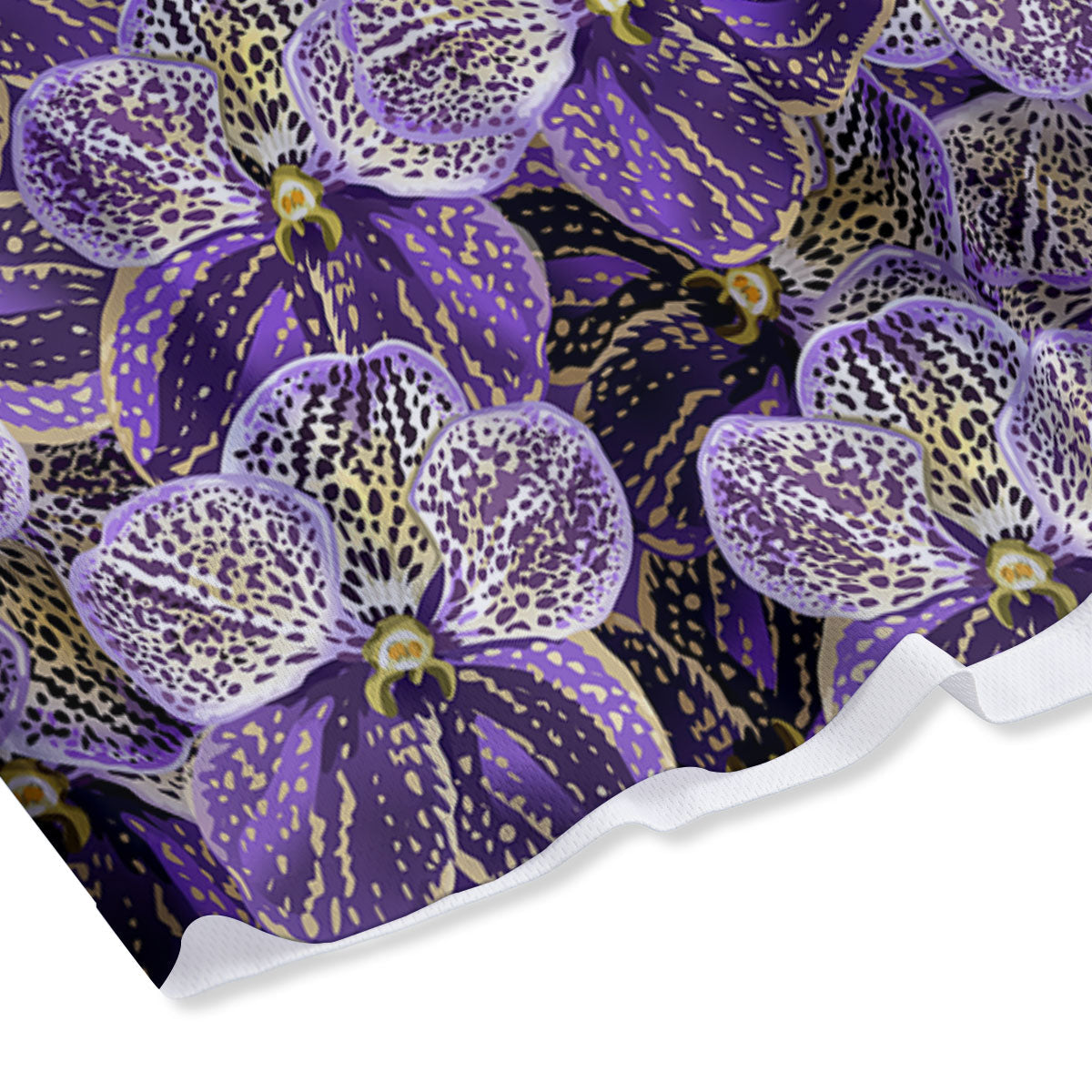 Flower Orchid Purple Print Pattern Mesh Shorts-grizzshop