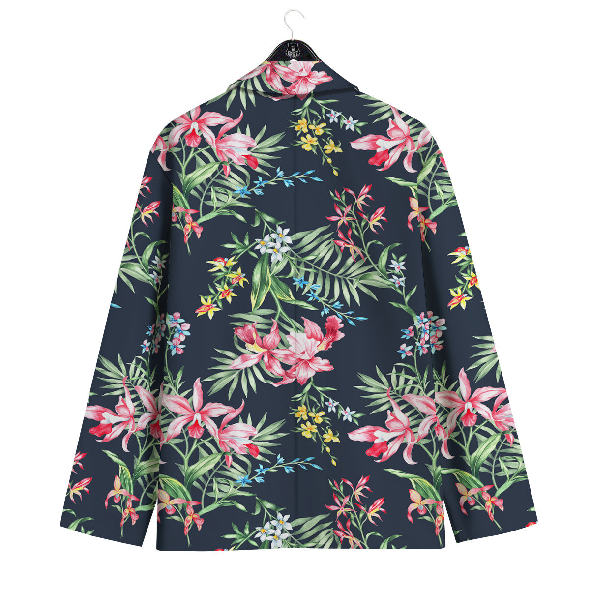 Flower Orchid Watercolor Print Pattern Men's Sport Coat-grizzshop