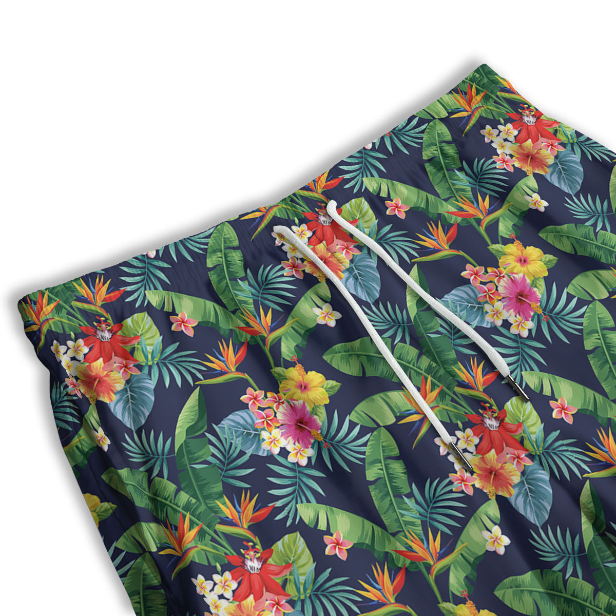 Flower Plumeria Vintage Print Pattern Men's Athletic Shorts-grizzshop
