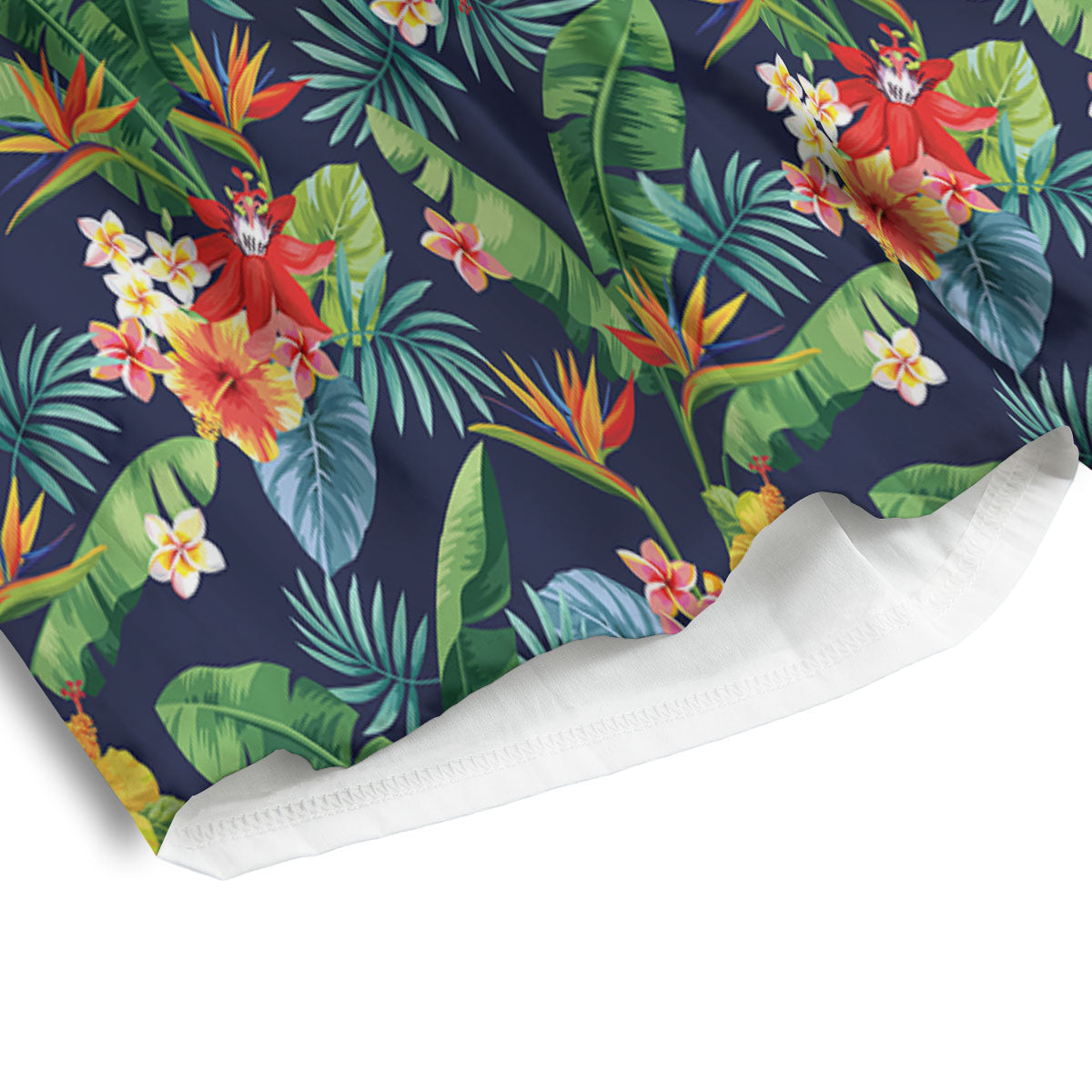 Flower Plumeria Vintage Print Pattern Men's Athletic Shorts-grizzshop