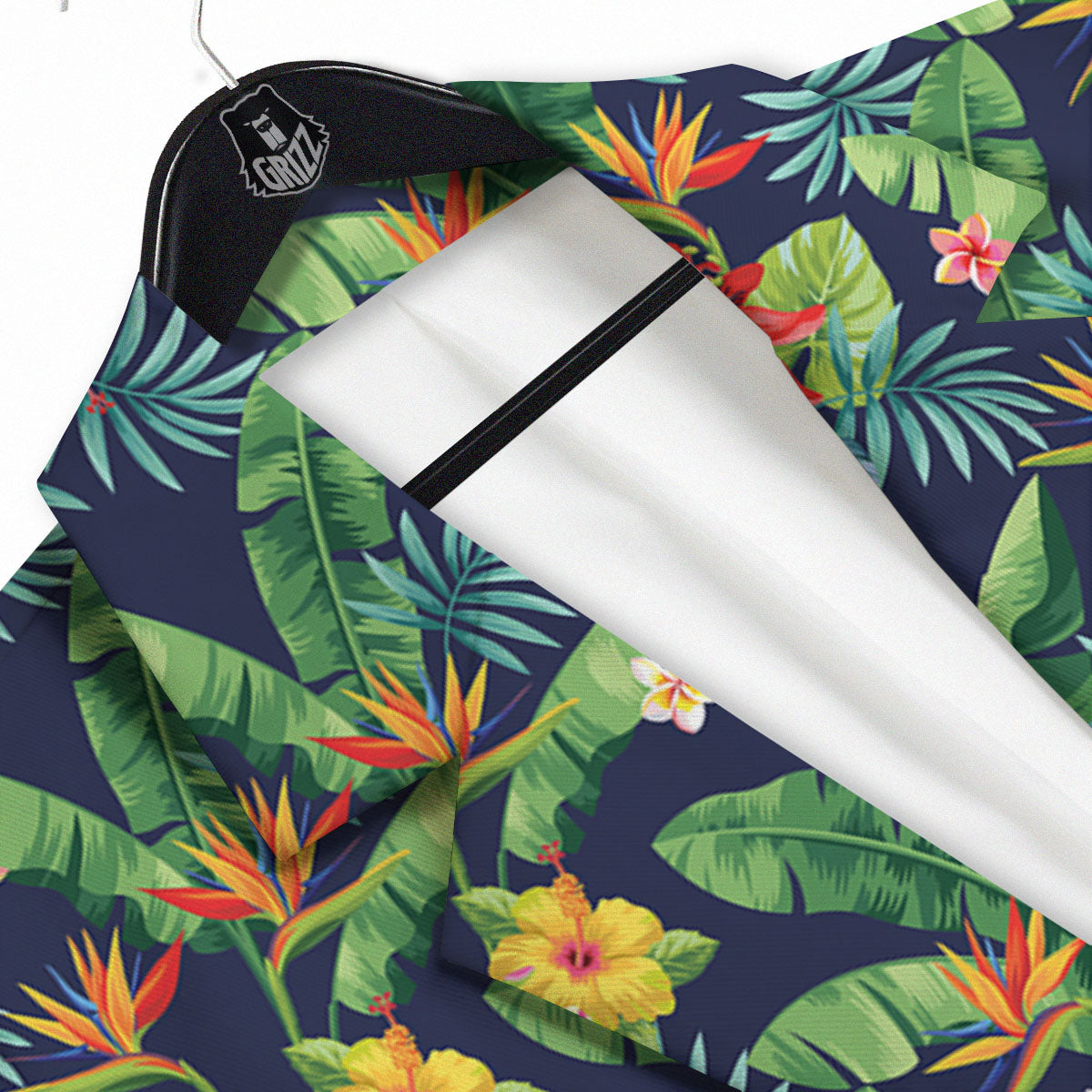 Flower Plumeria Vintage Print Pattern Men's Sport Coat-grizzshop