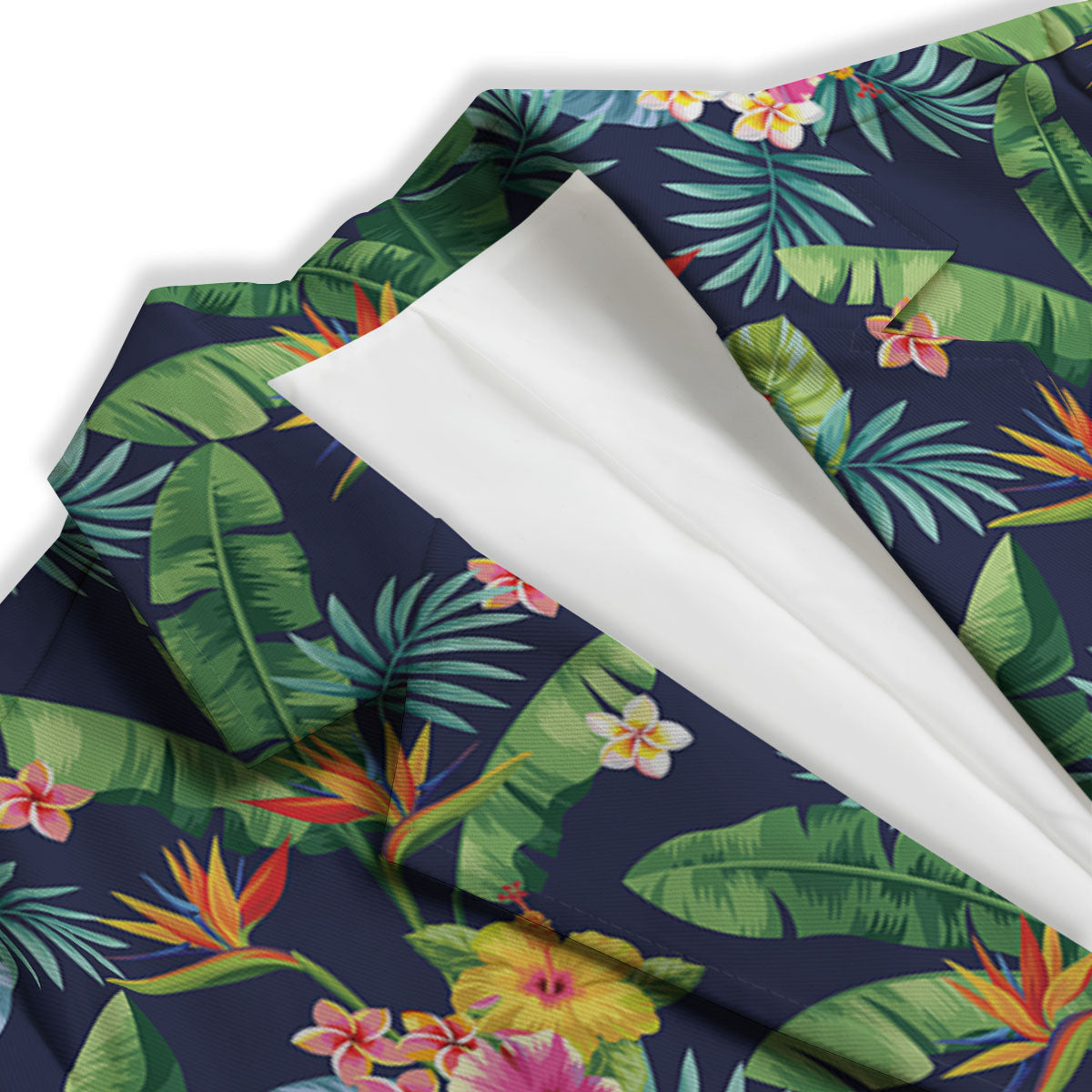 Flower Plumeria Vintage Print Pattern Women's Blazer-grizzshop