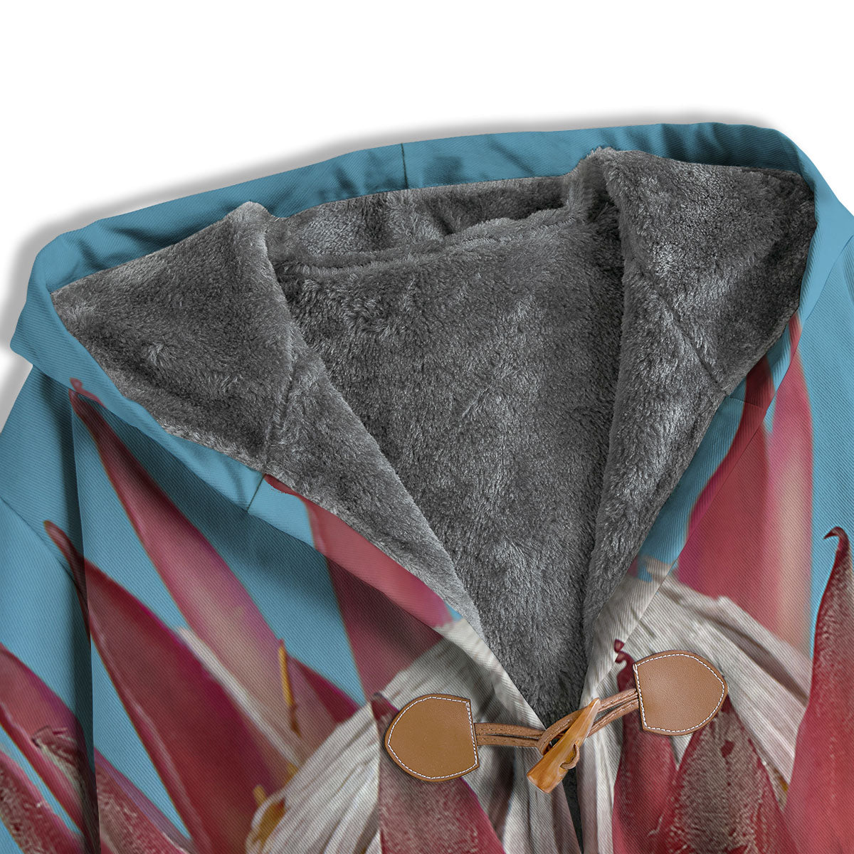 Flower Protea Print Men's Windbreaker Jacket-grizzshop
