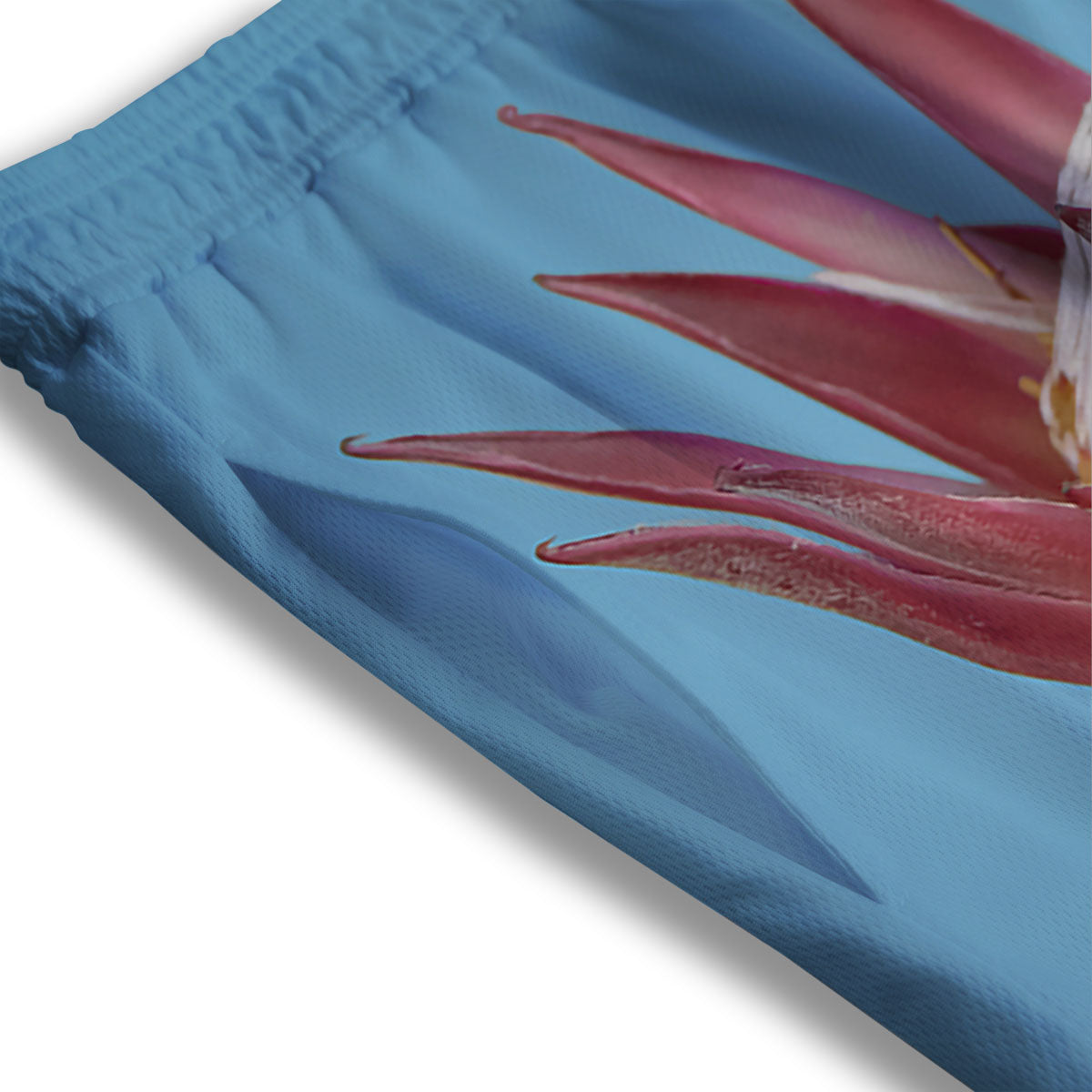 Flower Protea Print Mesh Shorts