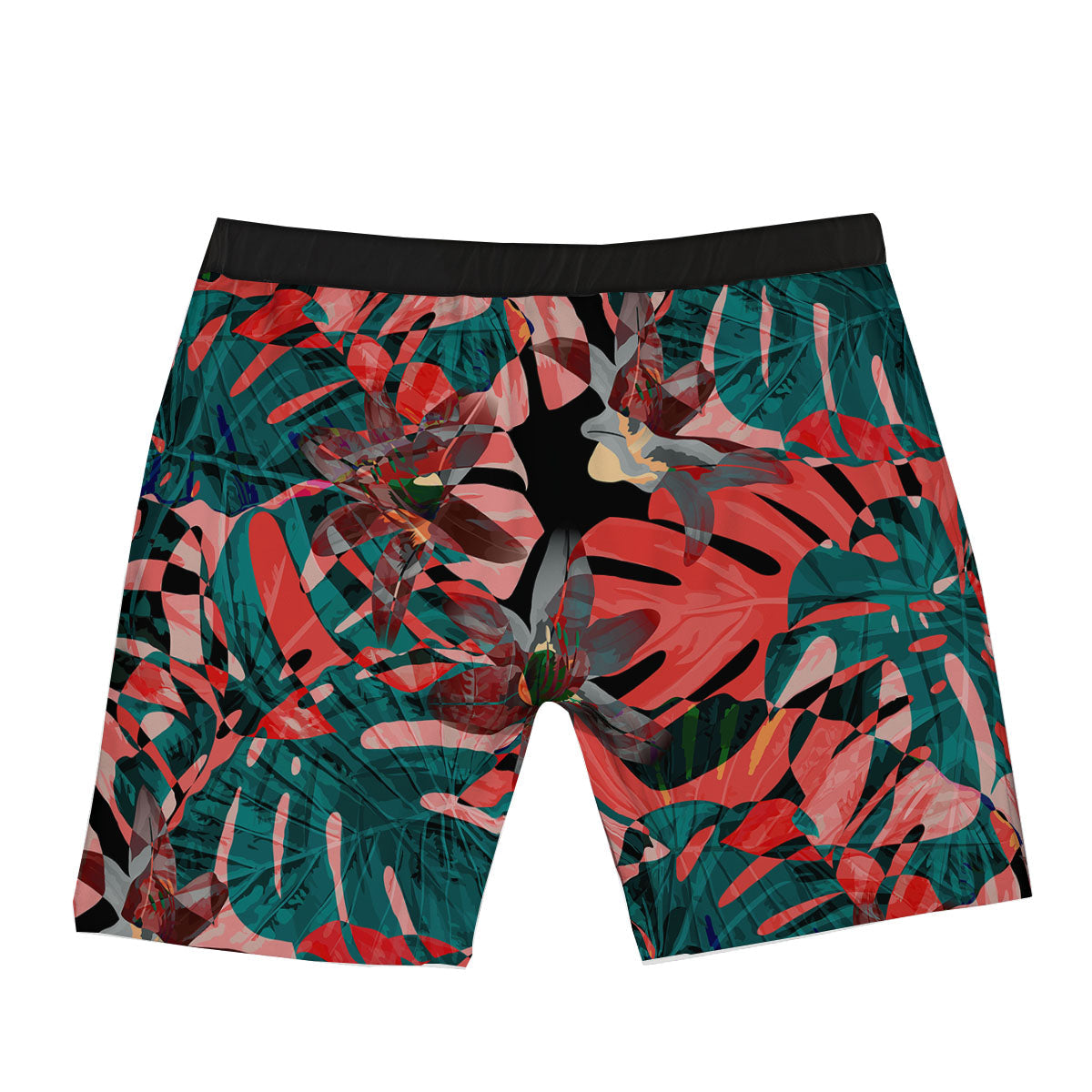 Flower Psychedelic Hawaiian Print Boxer Briefs-grizzshop