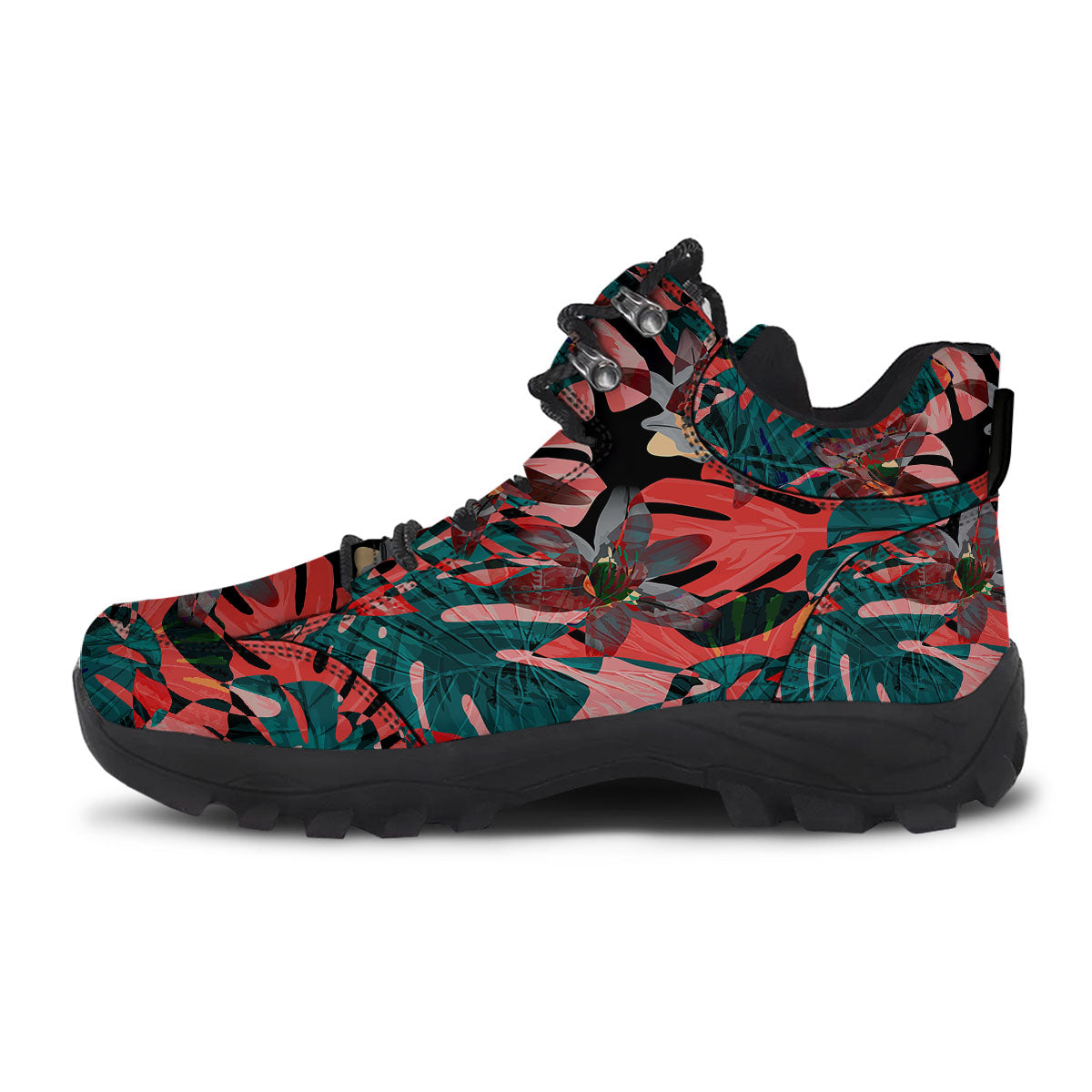 Flower Psychedelic Hawaiian Print Hiking Shoes-grizzshop