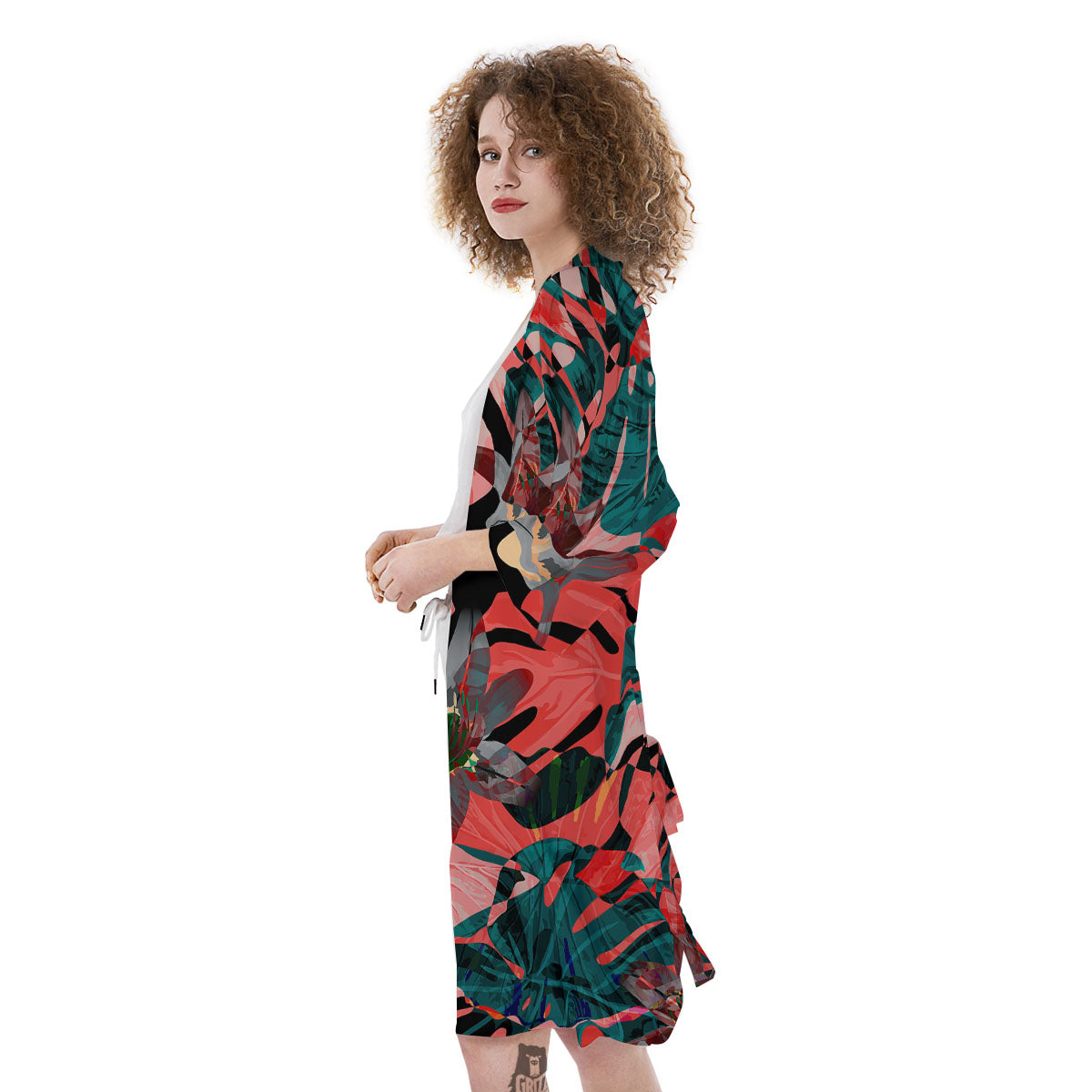 Flower Psychedelic Hawaiian Print Kimono-grizzshop