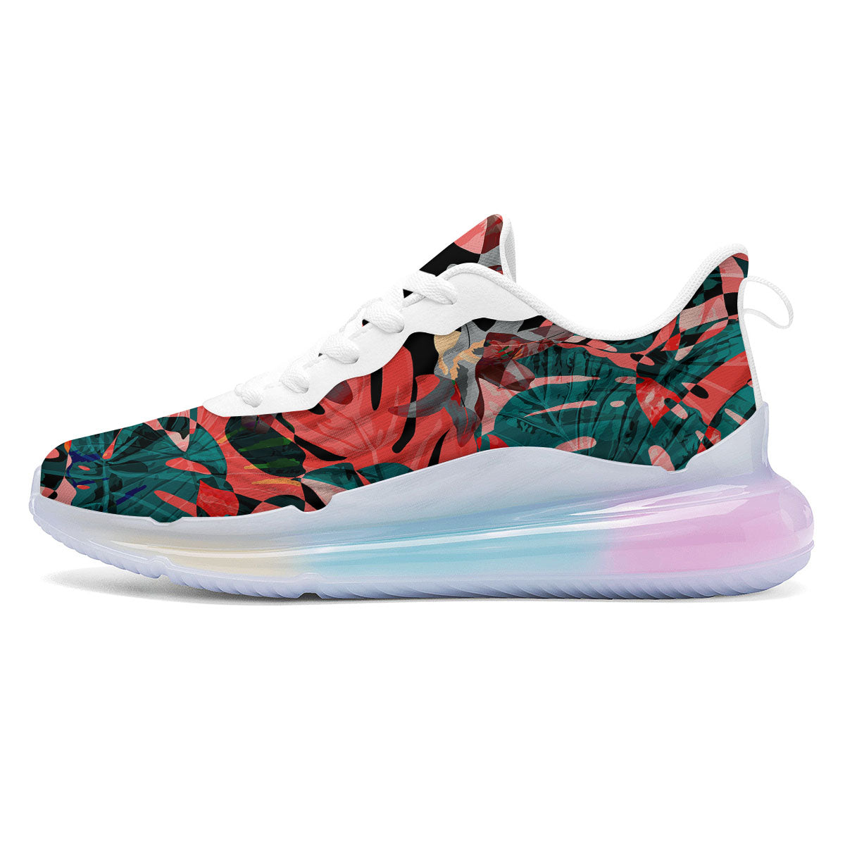 Flower Psychedelic Hawaiian Print Running Sneakers-grizzshop